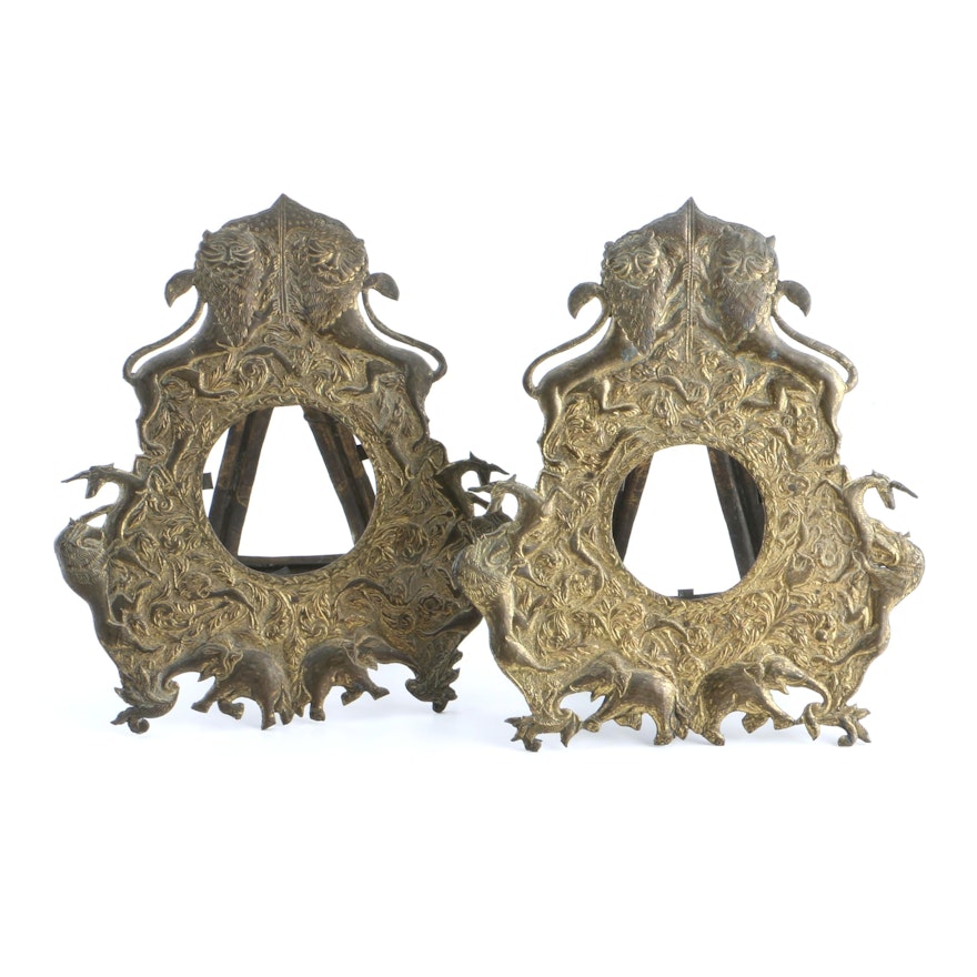 Asian Inspired Brass Picture Frames