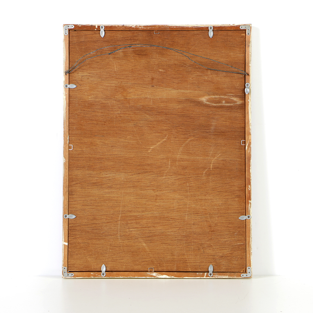 Japanese Woodblock on Paper After Asada Benji "Moon at Kiyomizu Temple"