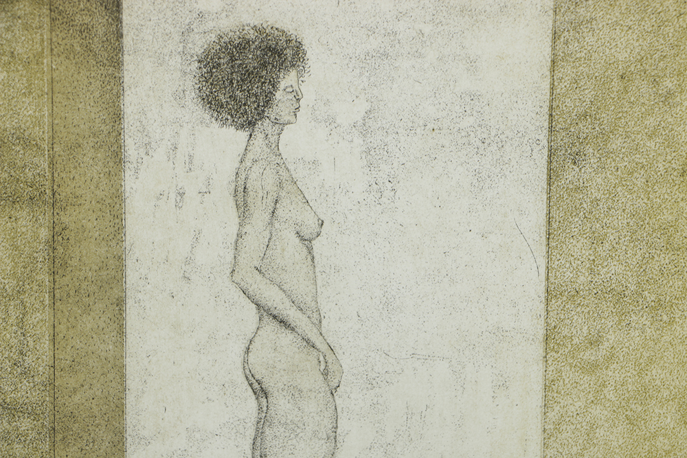 Eva Marie Bittner Limited Edition Aquatint Etching on Paper "Solitude"