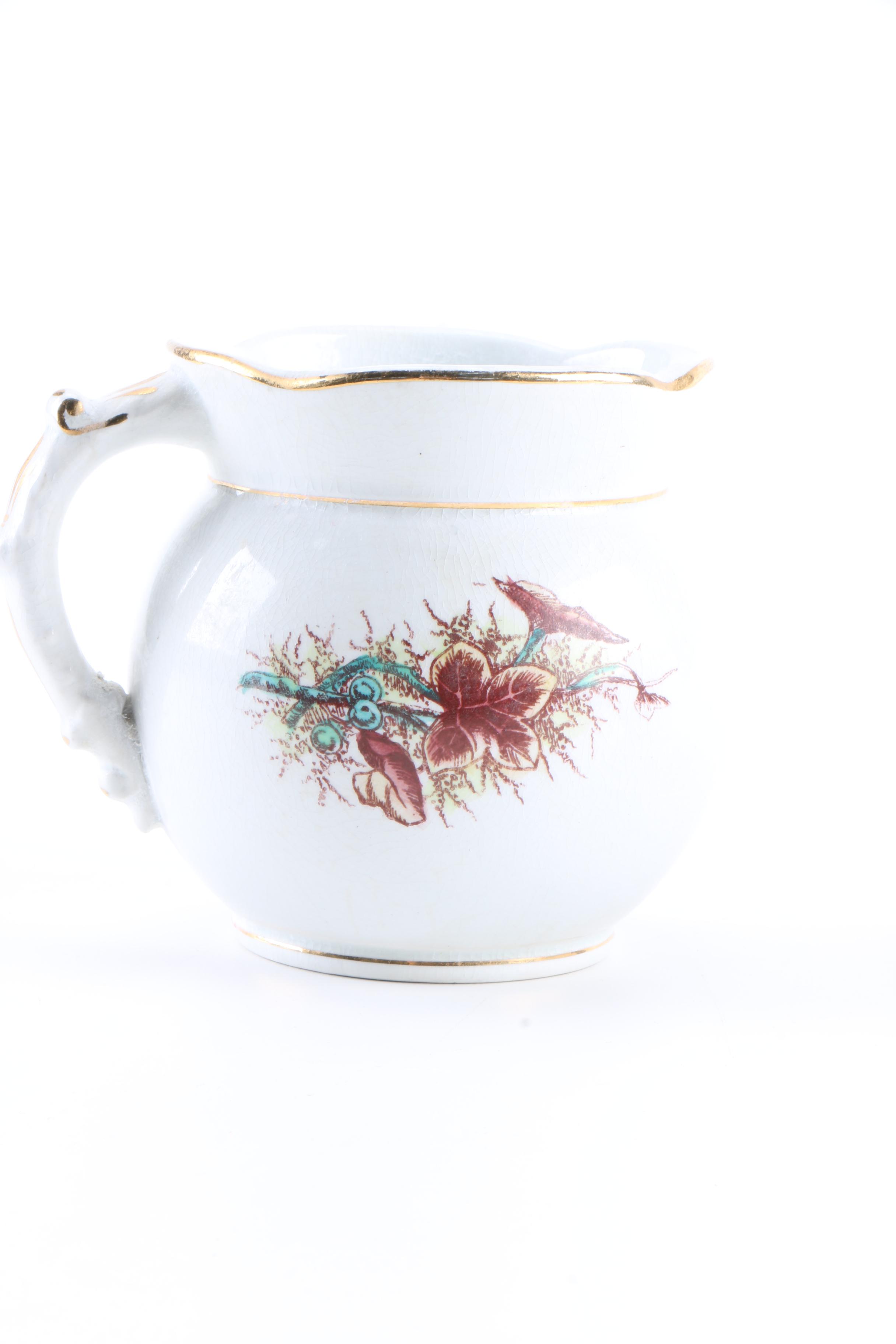 Royal Ironstone China Sugar Bowl and Creamer