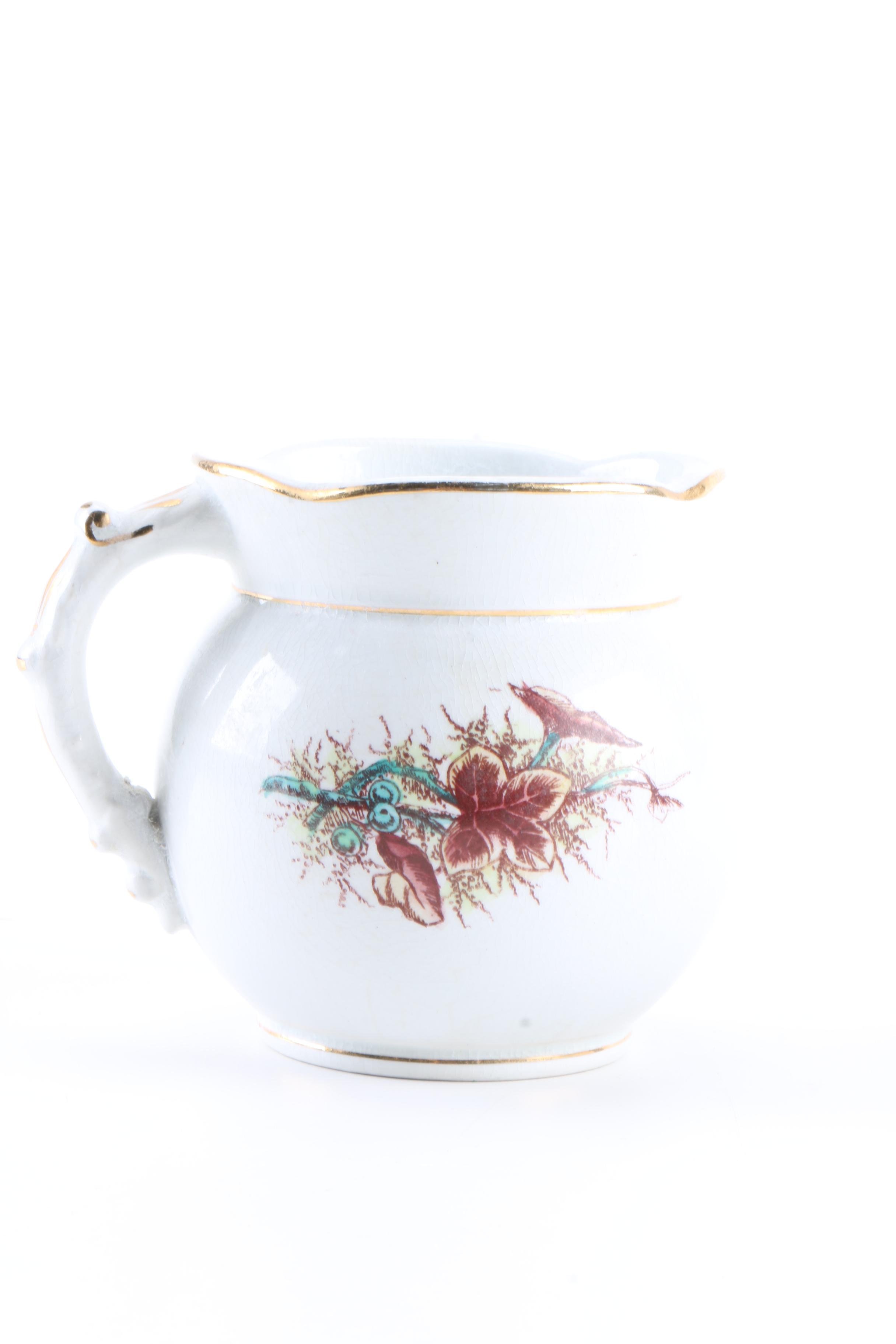 Royal Ironstone China Sugar Bowl and Creamer