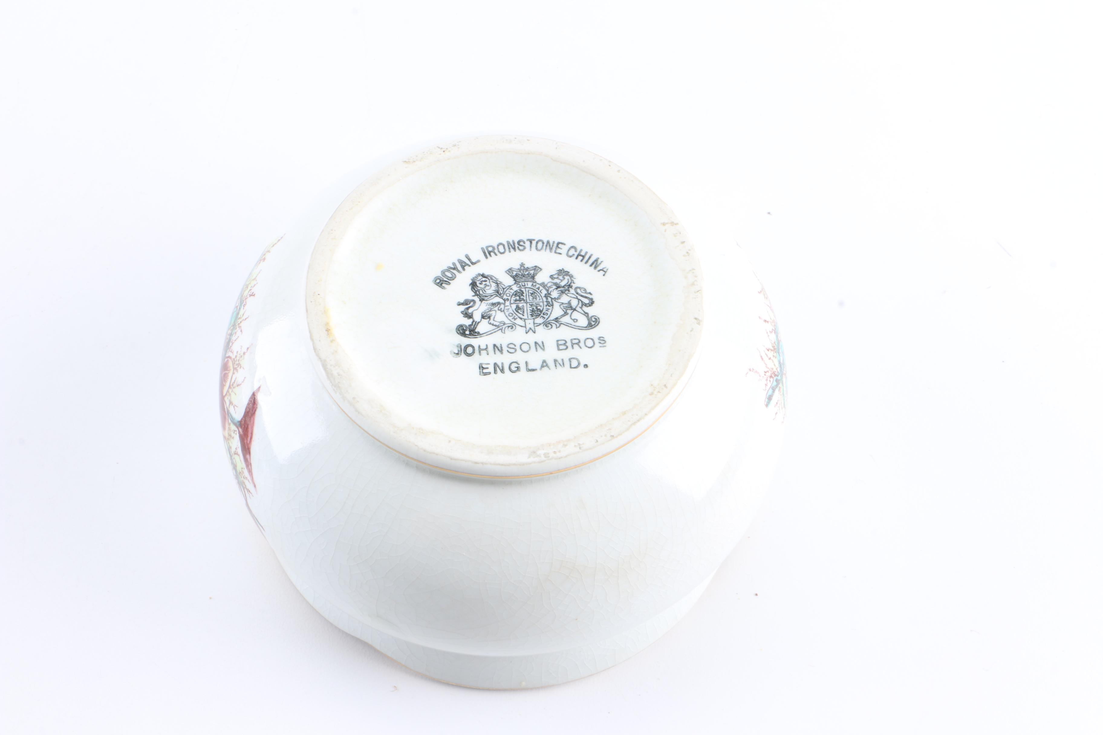 Royal Ironstone China Sugar Bowl and Creamer