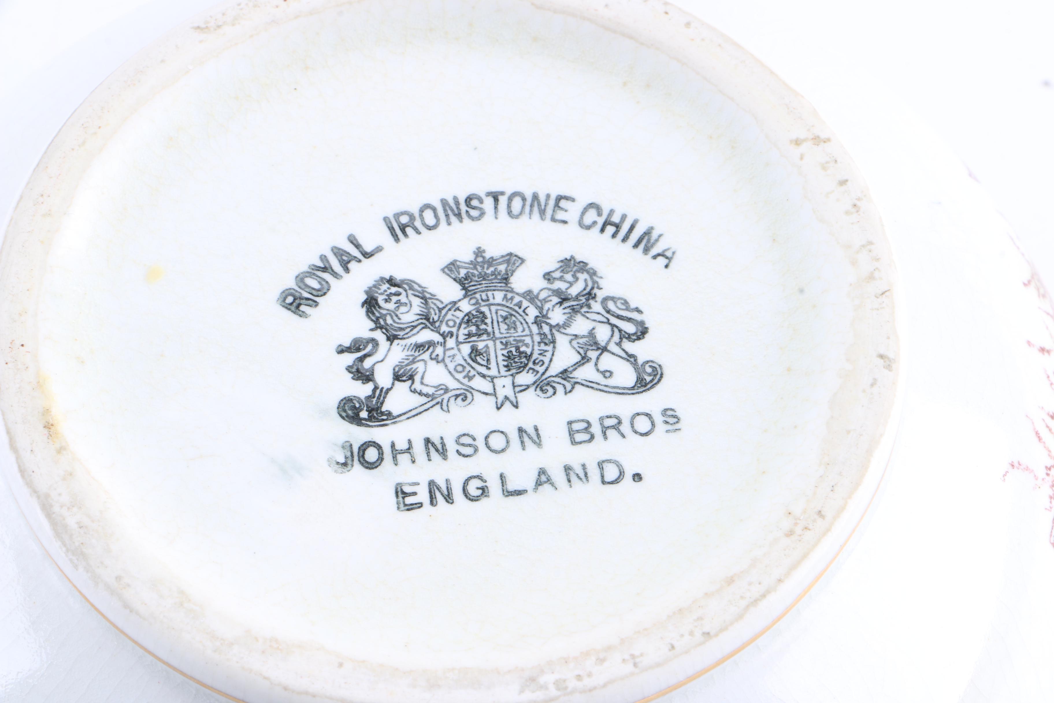 Royal Ironstone China Sugar Bowl and Creamer