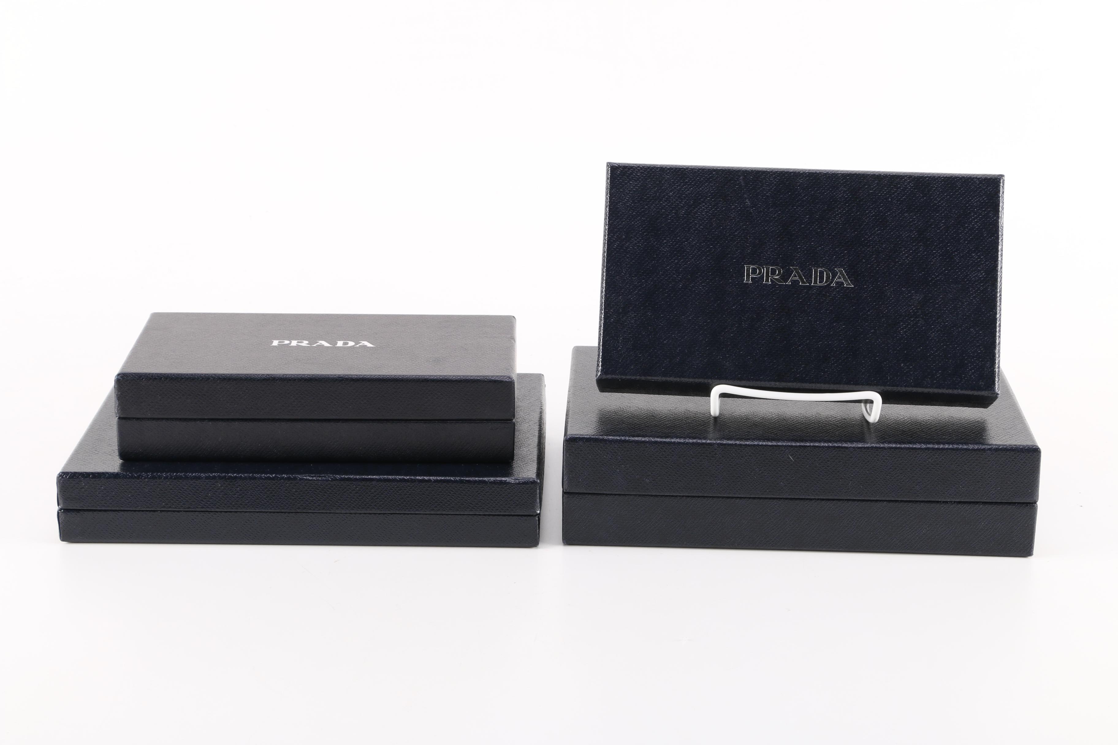 Collection of Black Prada Boxes