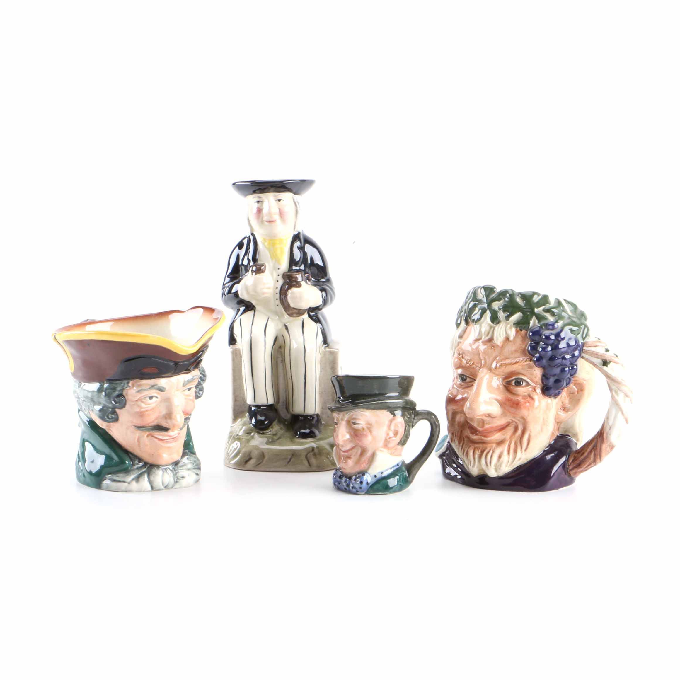 Royal Doulton and Wood Toby style Mugs and Jugs