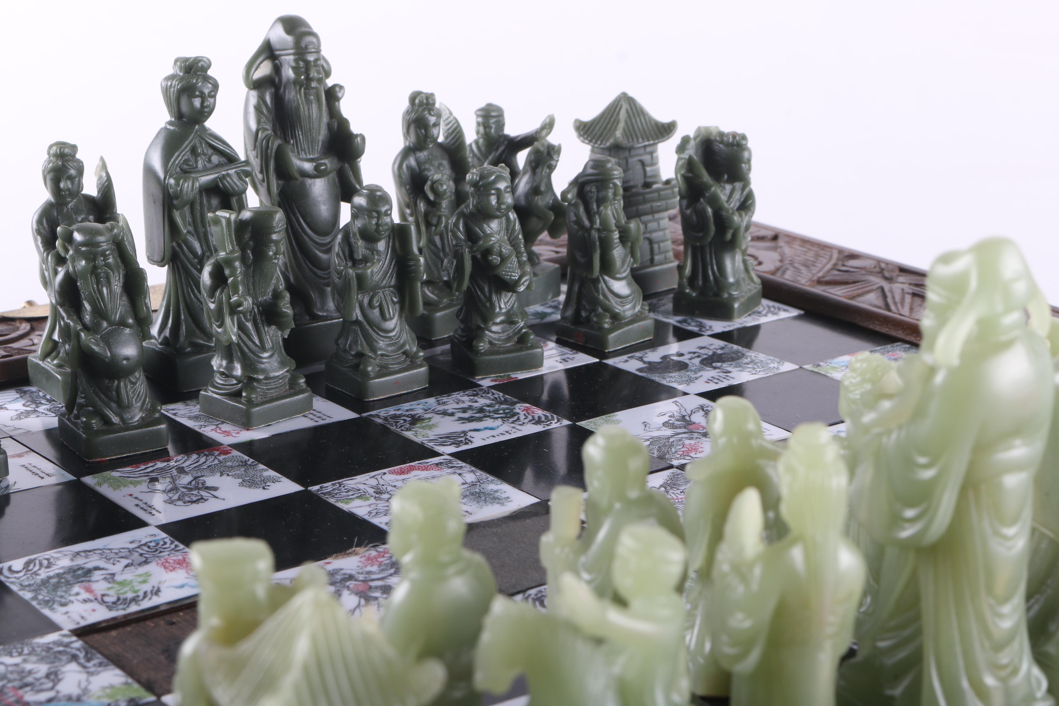 Vintage Chinese Chess Set