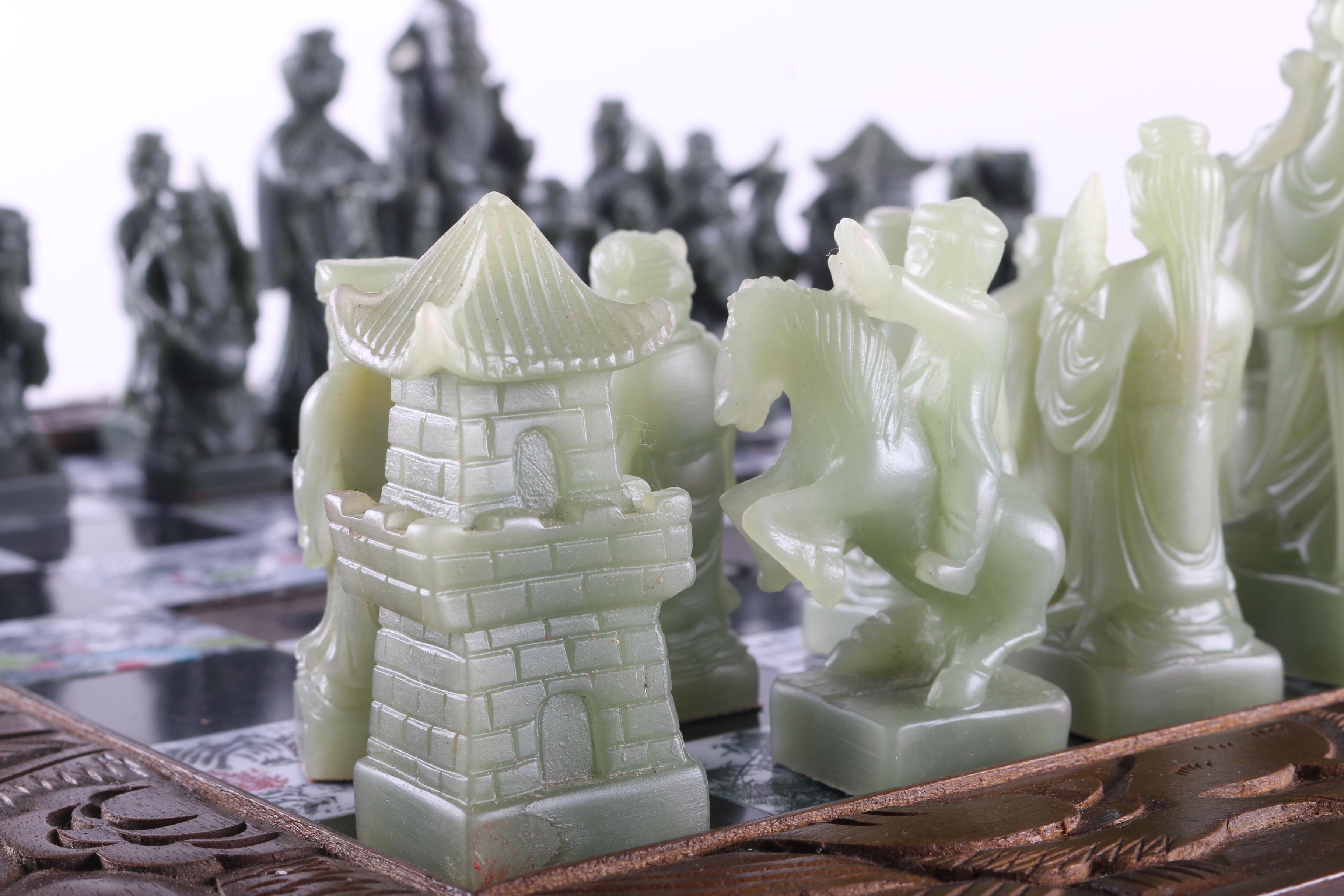 Vintage Chinese Chess Set