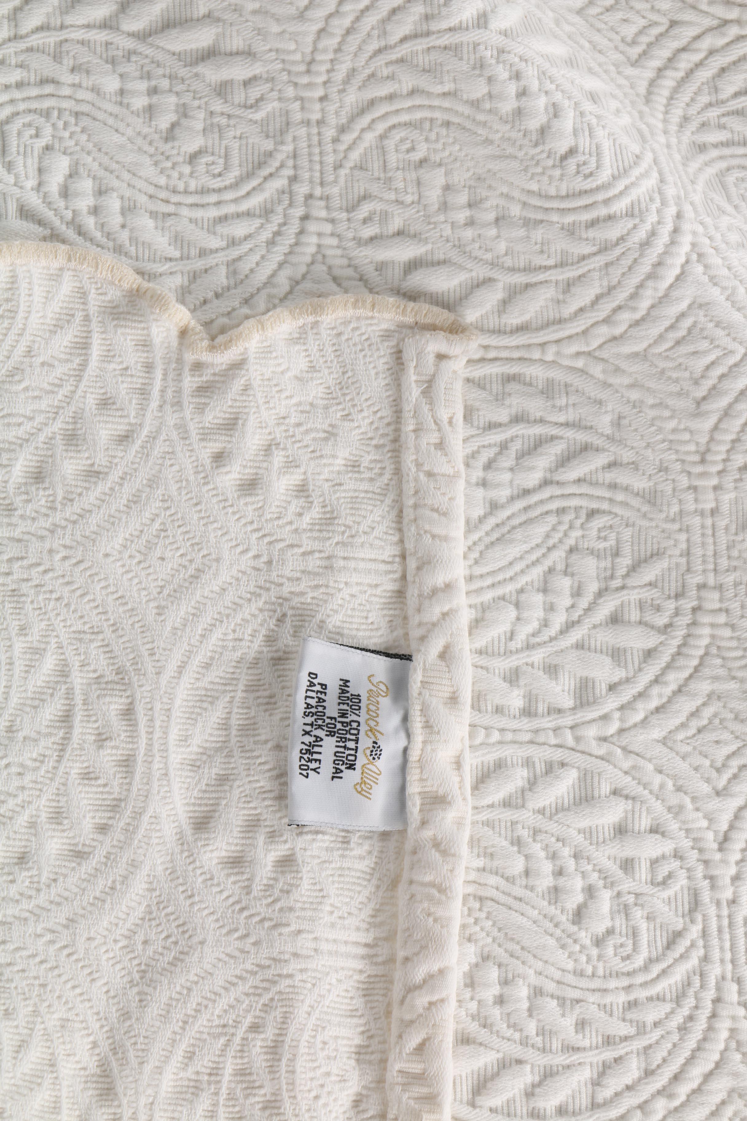 Peacock Alley Cotton Coverlet and Shams