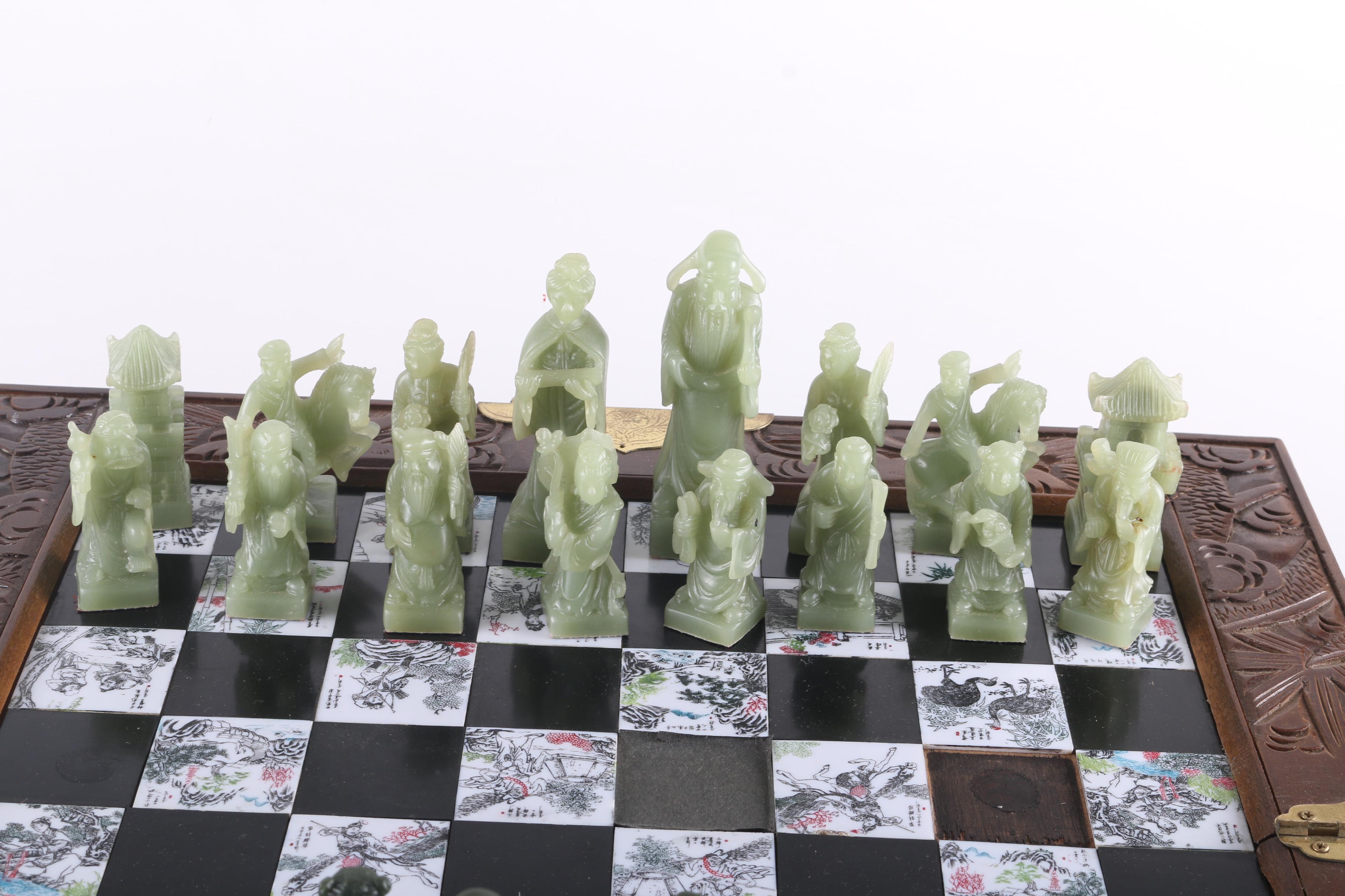 Vintage Chinese Chess Set