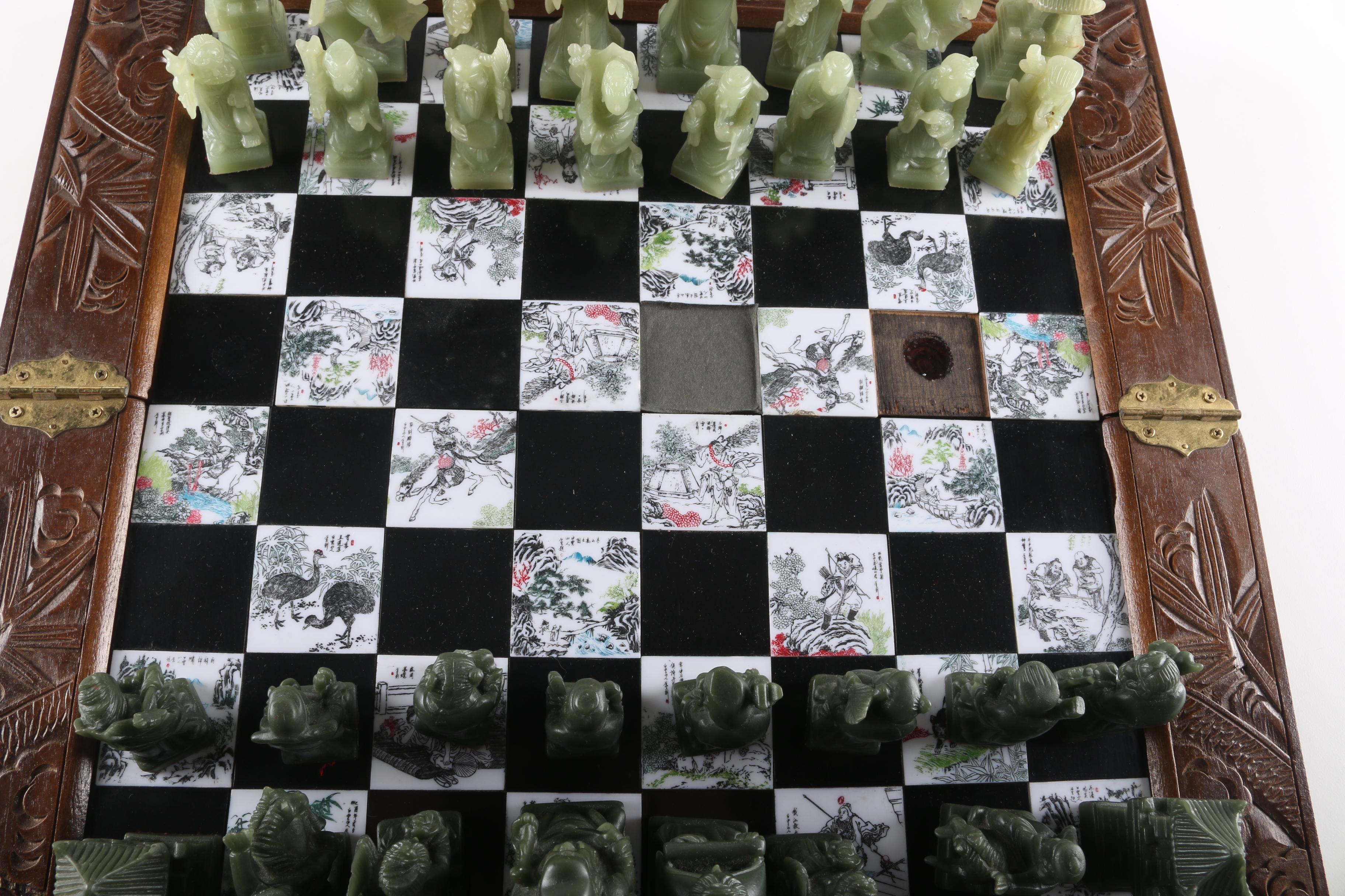 Vintage Chinese Chess Set
