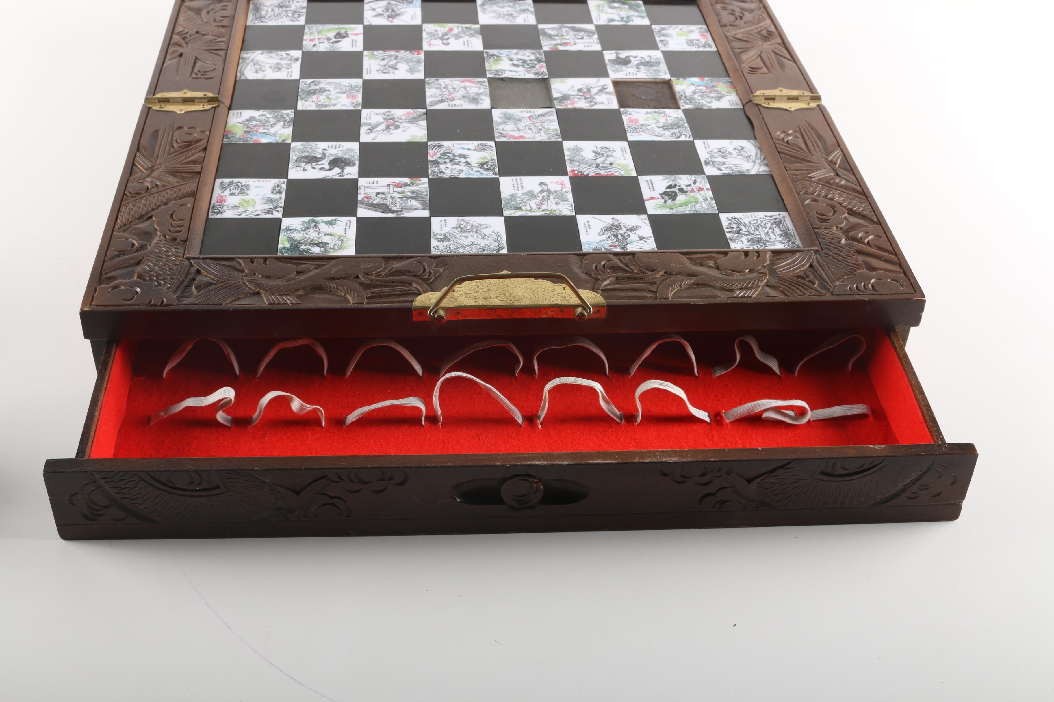 Vintage Chinese Chess Set