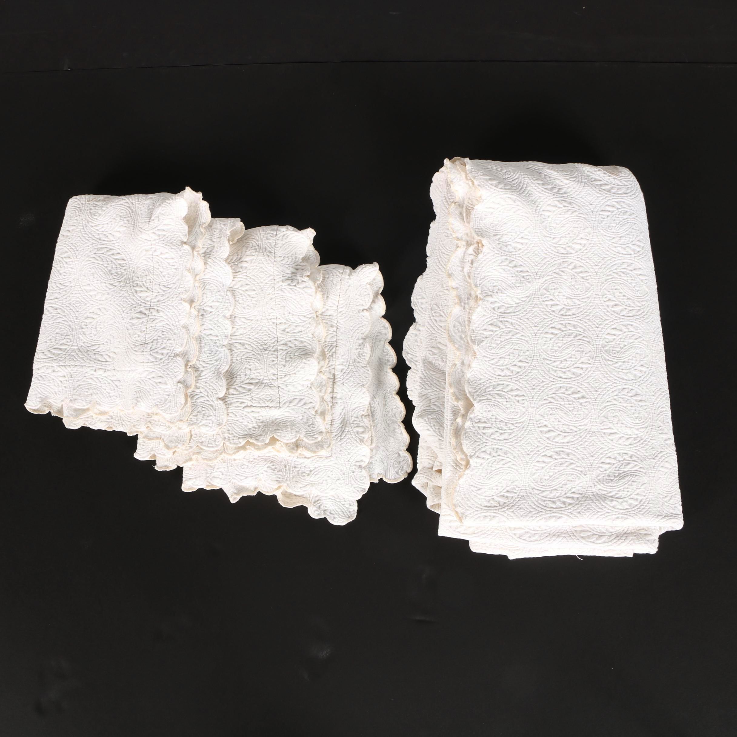 Peacock Alley Cotton Coverlet and Shams