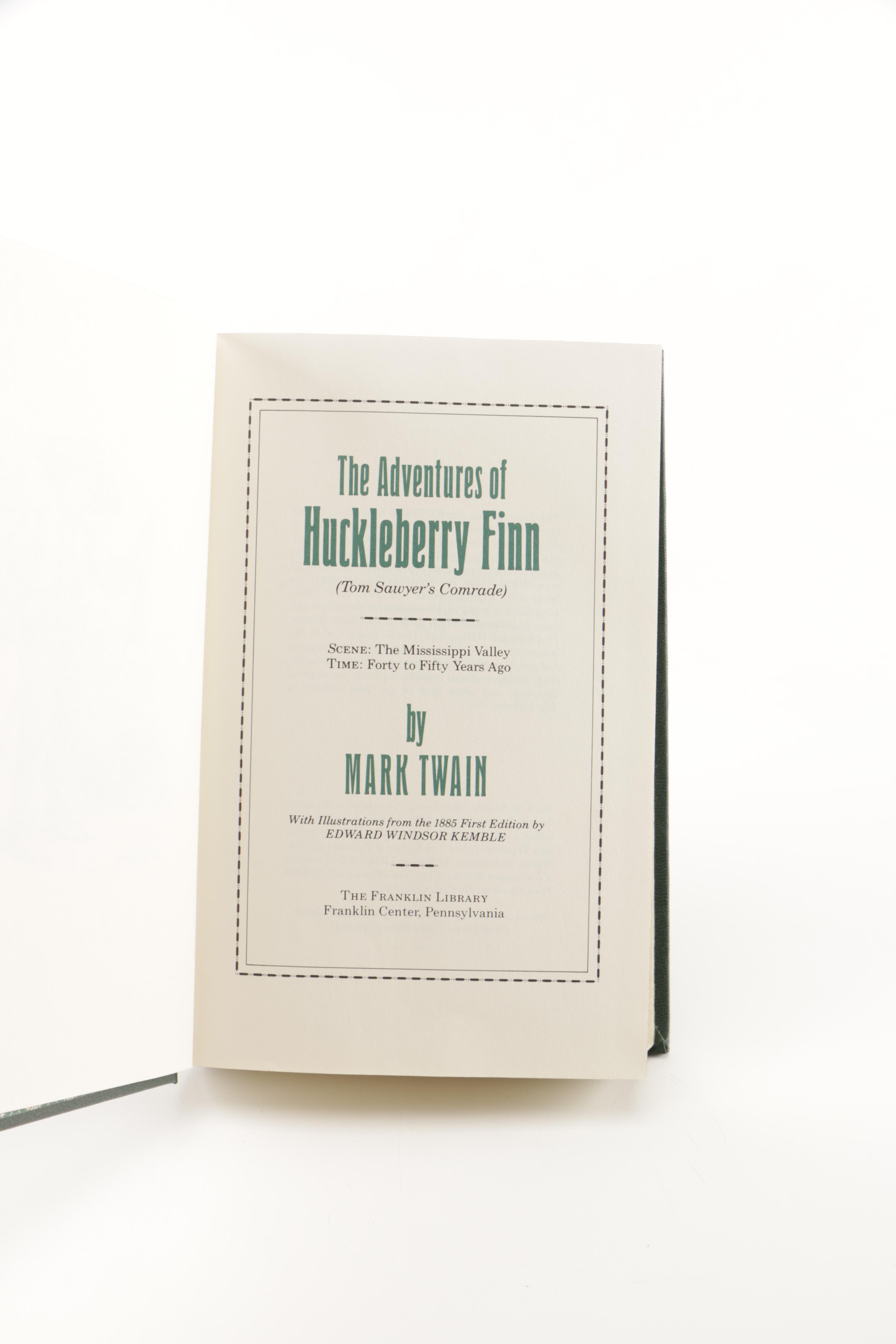 Franklin Library Leather Bound Books Featuring "Moby Dick"