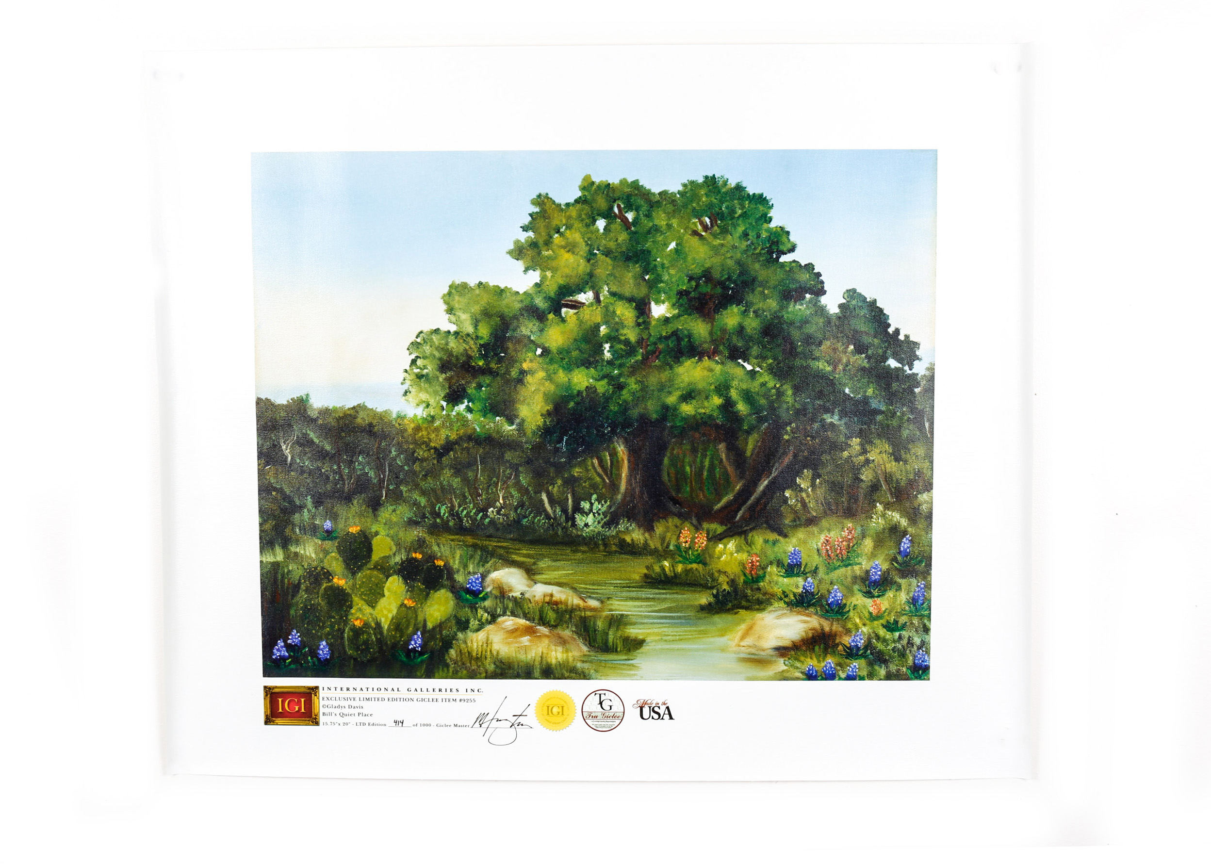 Unframed "Bill's Quiet Place" Giclee