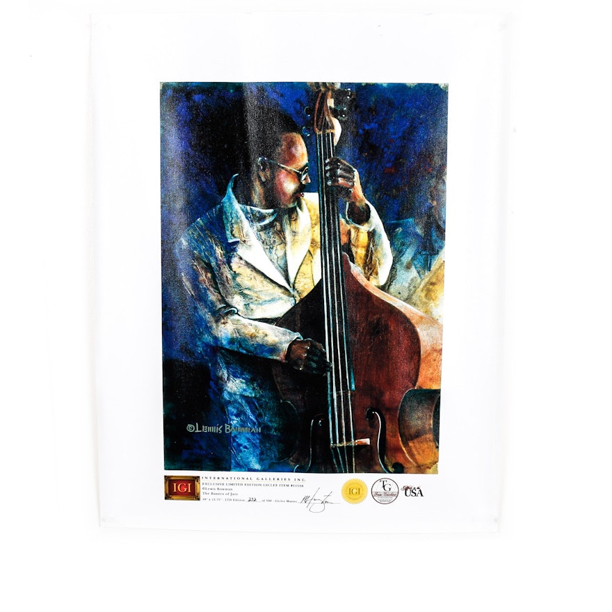 Unframed "The Bassics of Jazz" Giclee