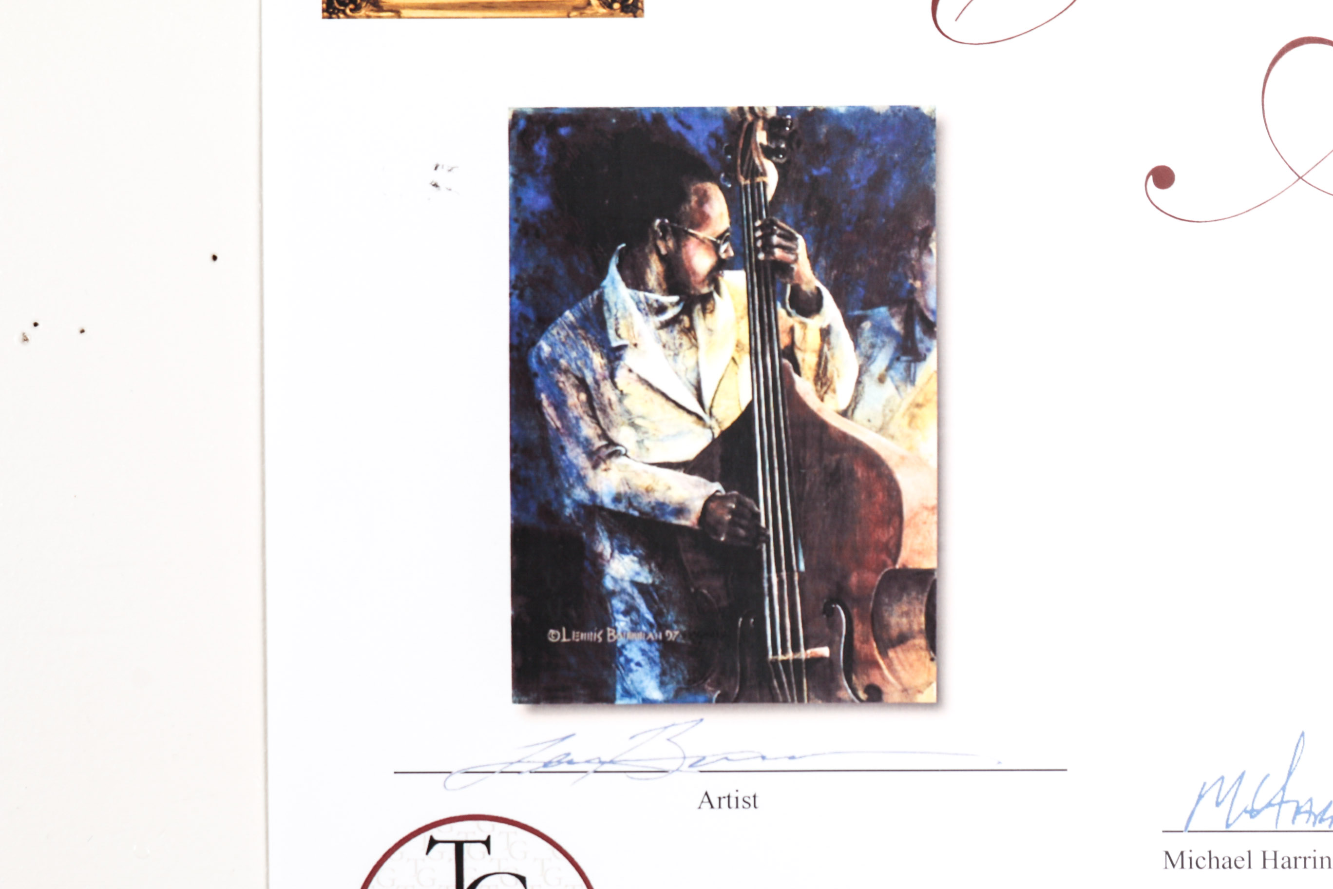 Unframed "The Bassics of Jazz" Giclee