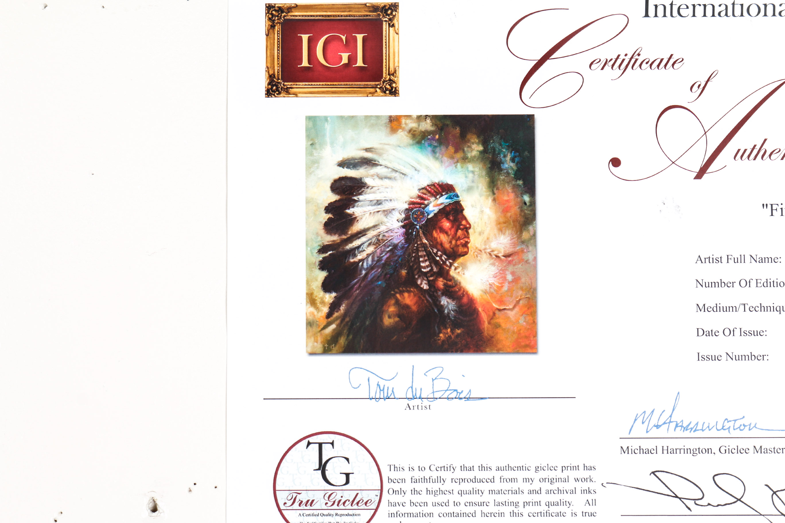 Unframed "Firechief" Giclee