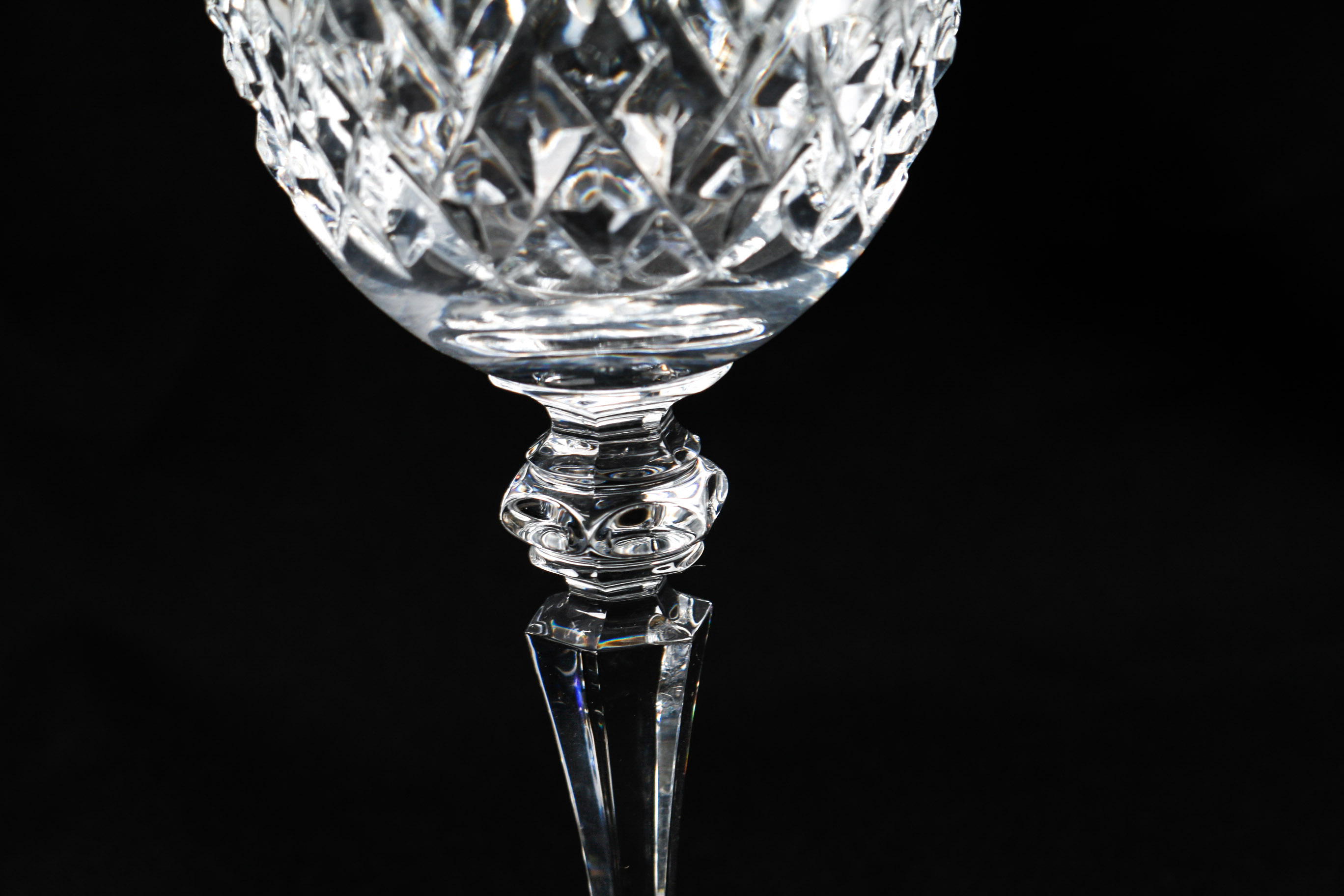 Twelve Galway Crystal Wine Glasses