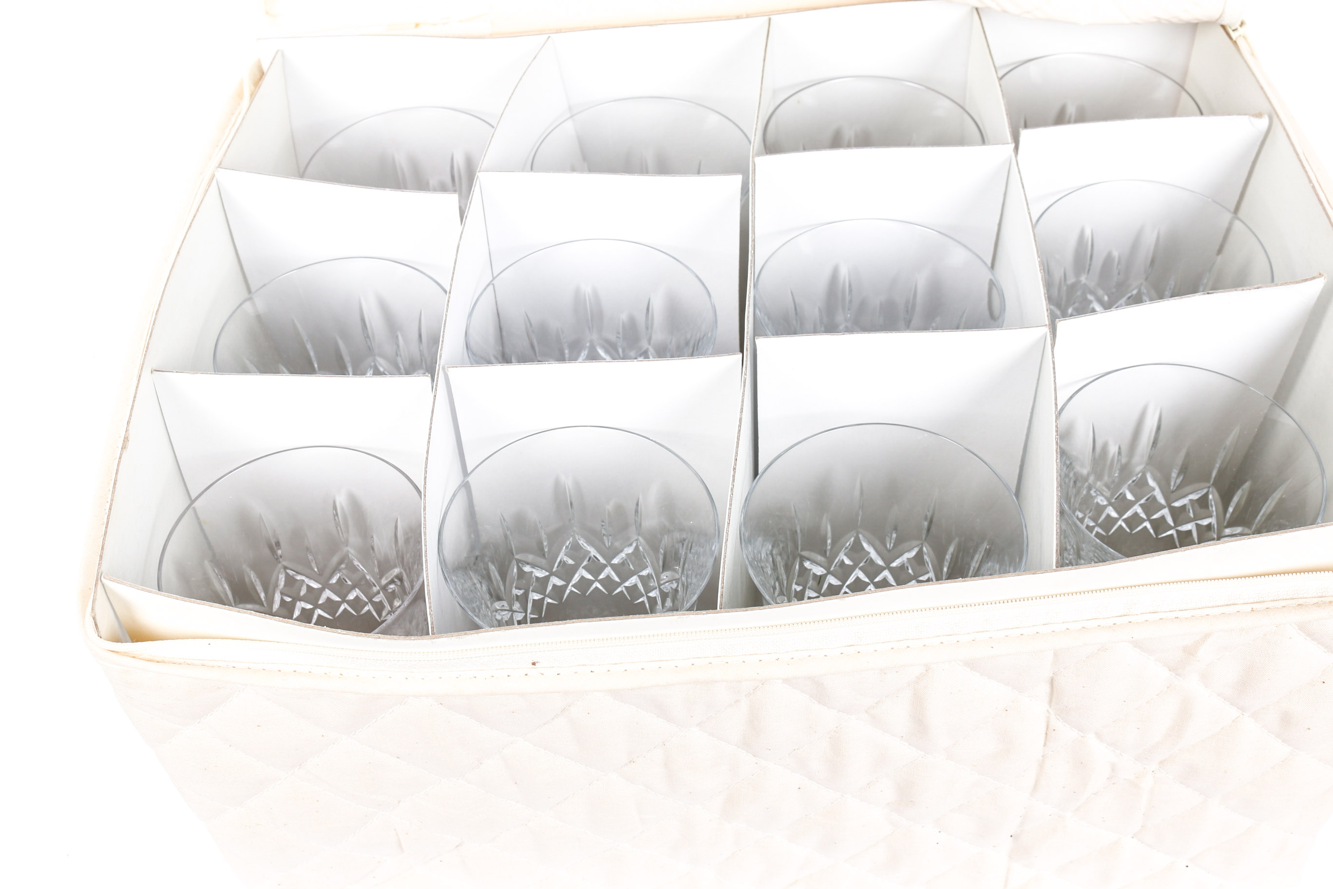 Twelve Galway Crystal Wine Glasses