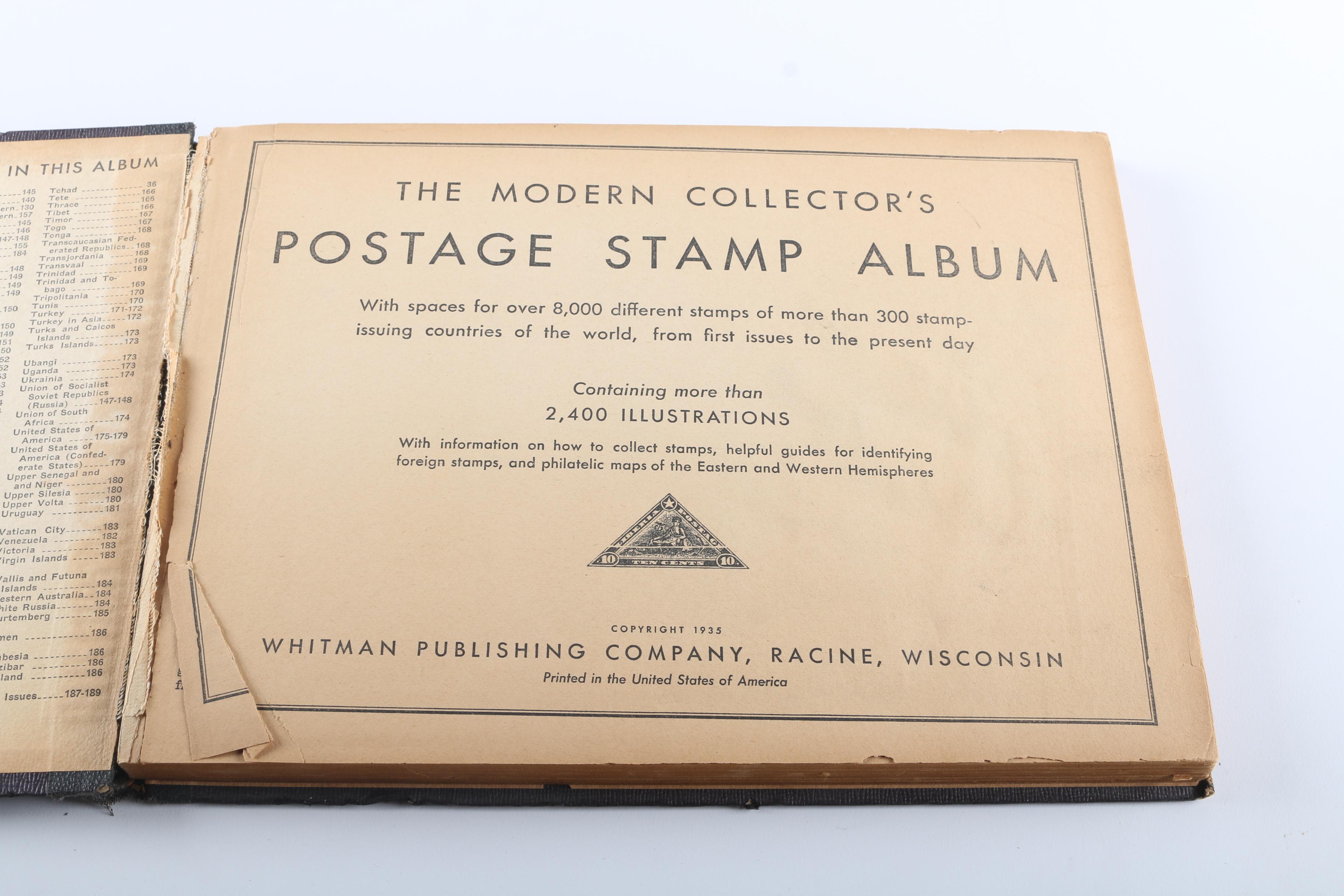 Vintage 1935 Postage Stamp Album by Whitman Publishing