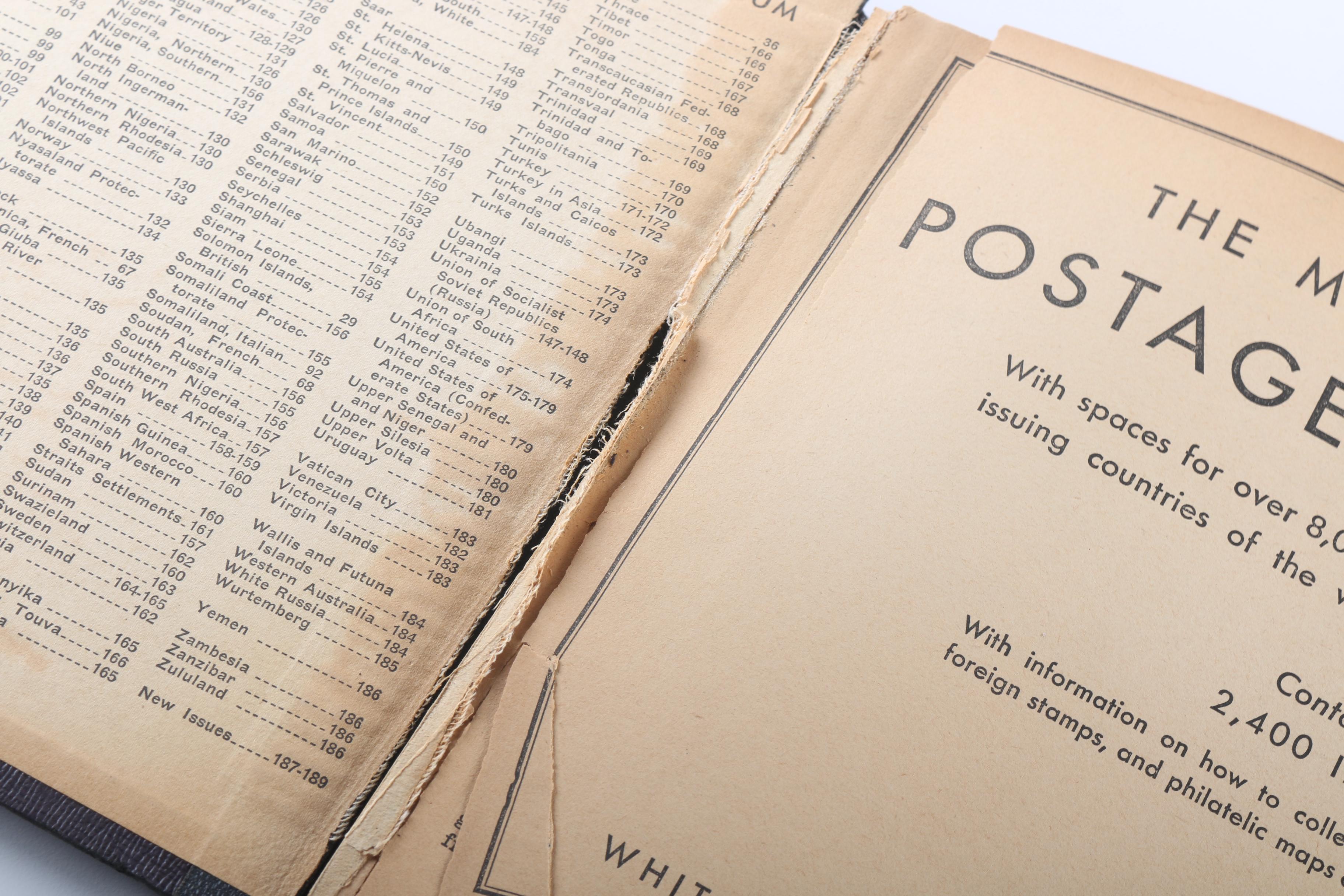 Vintage 1935 Postage Stamp Album by Whitman Publishing