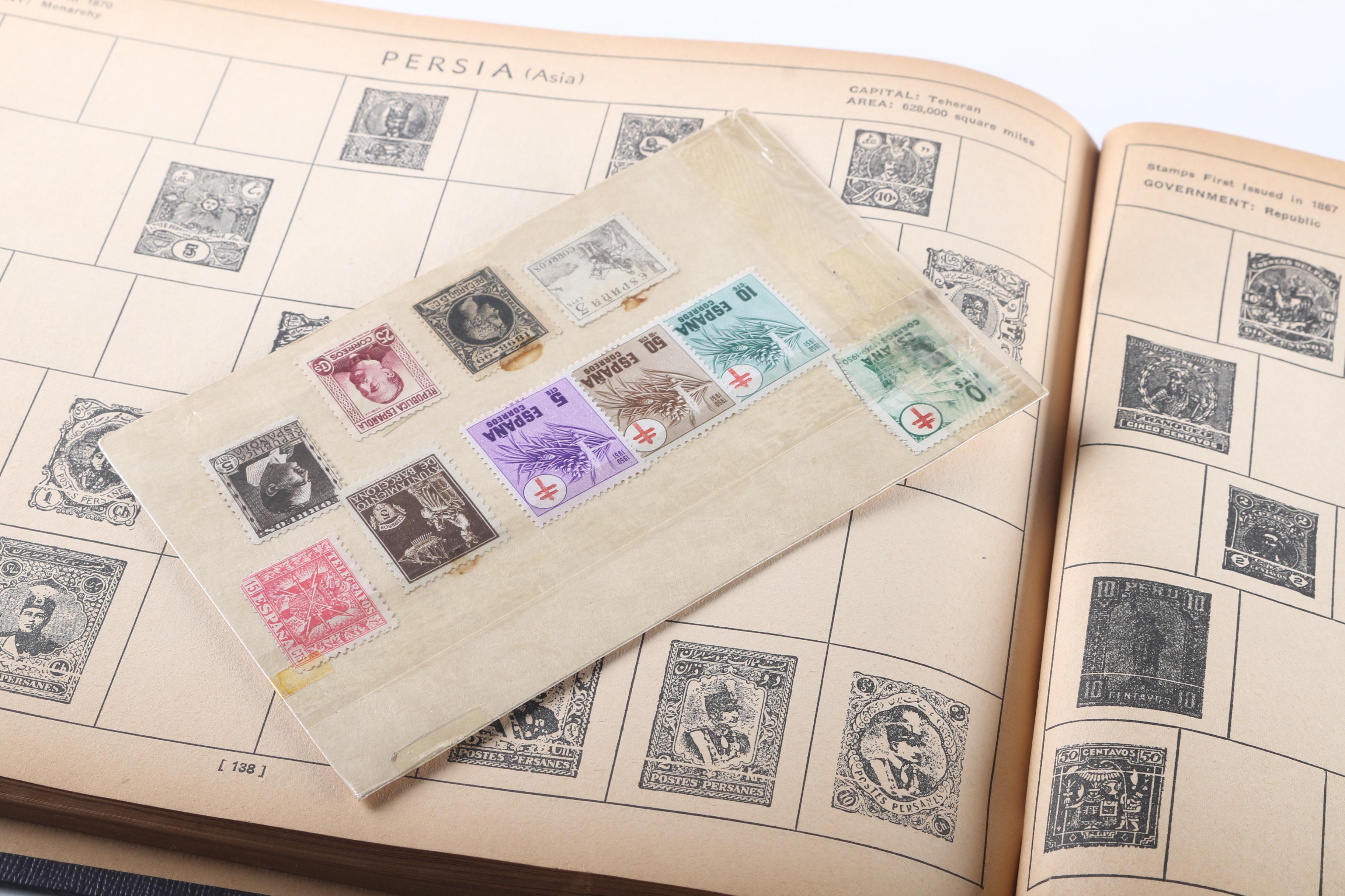 Vintage 1935 Postage Stamp Album by Whitman Publishing