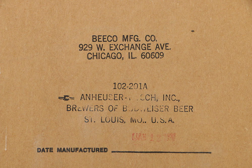 Vintage Budweiser Beer Mirrored Sign