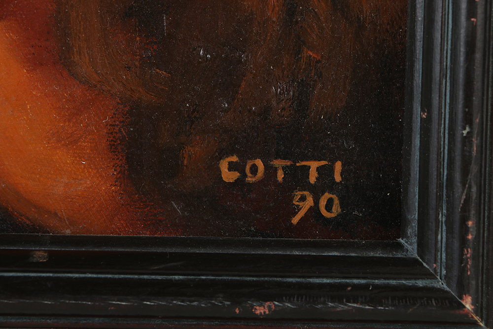 Cotti oil Painting on Canvas Portrait of a Man