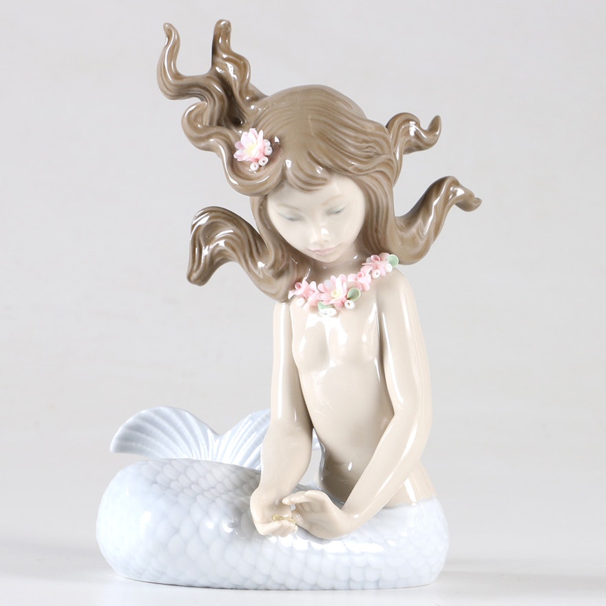 Lladro Porcelain "Mirage" Mermaid Figurine