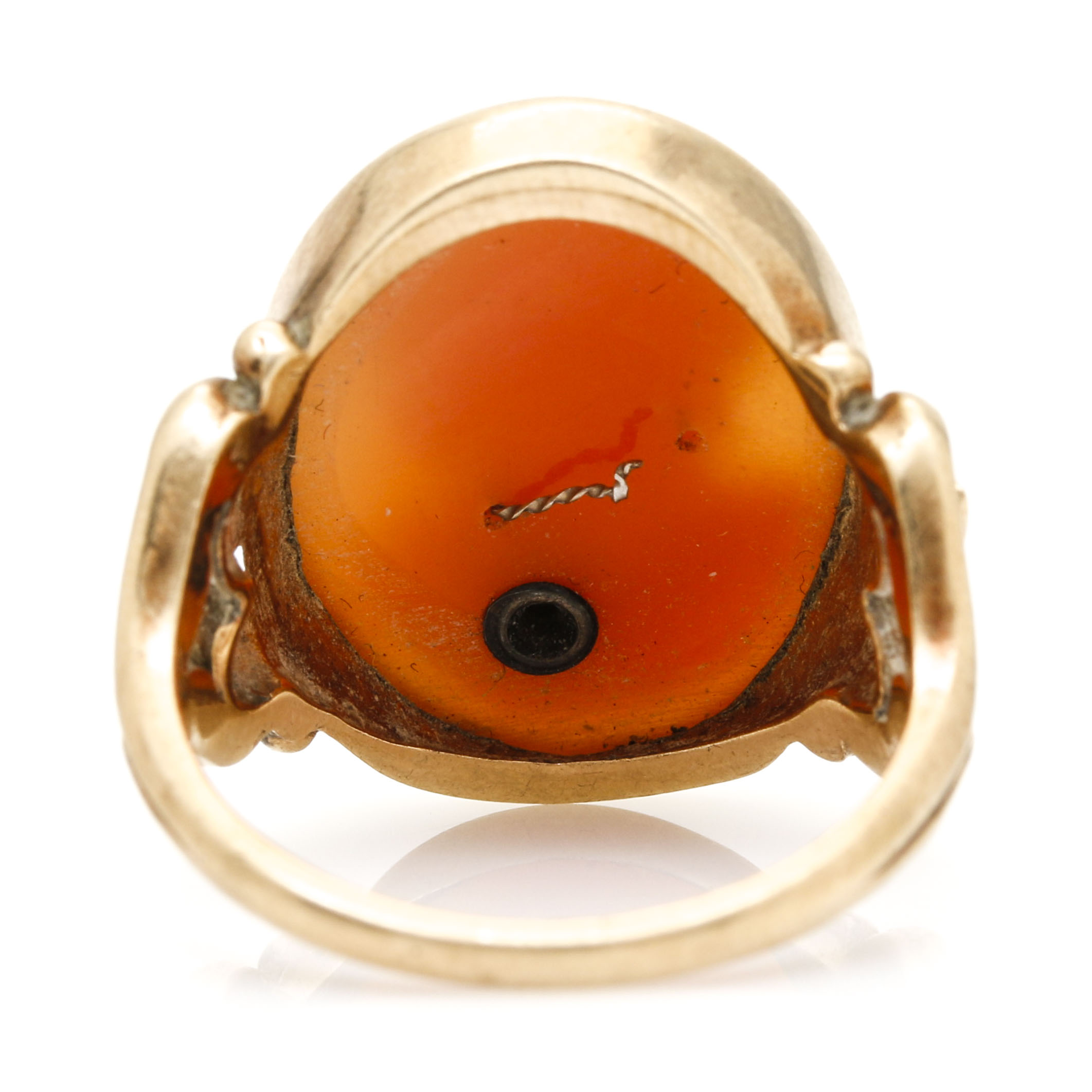 10K Yellow Gold Cameo Habille Ring