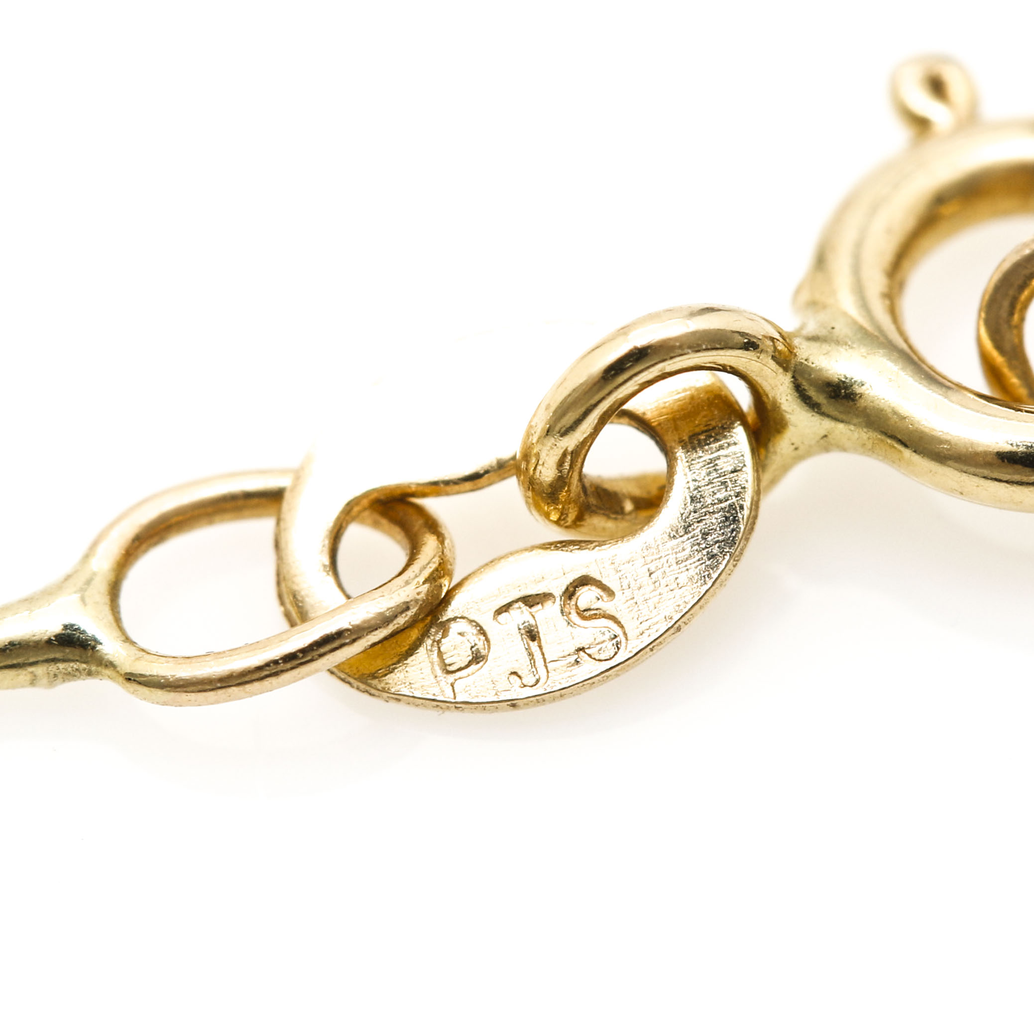 14K Yellow Gold Cultured Pearl Station Necklace