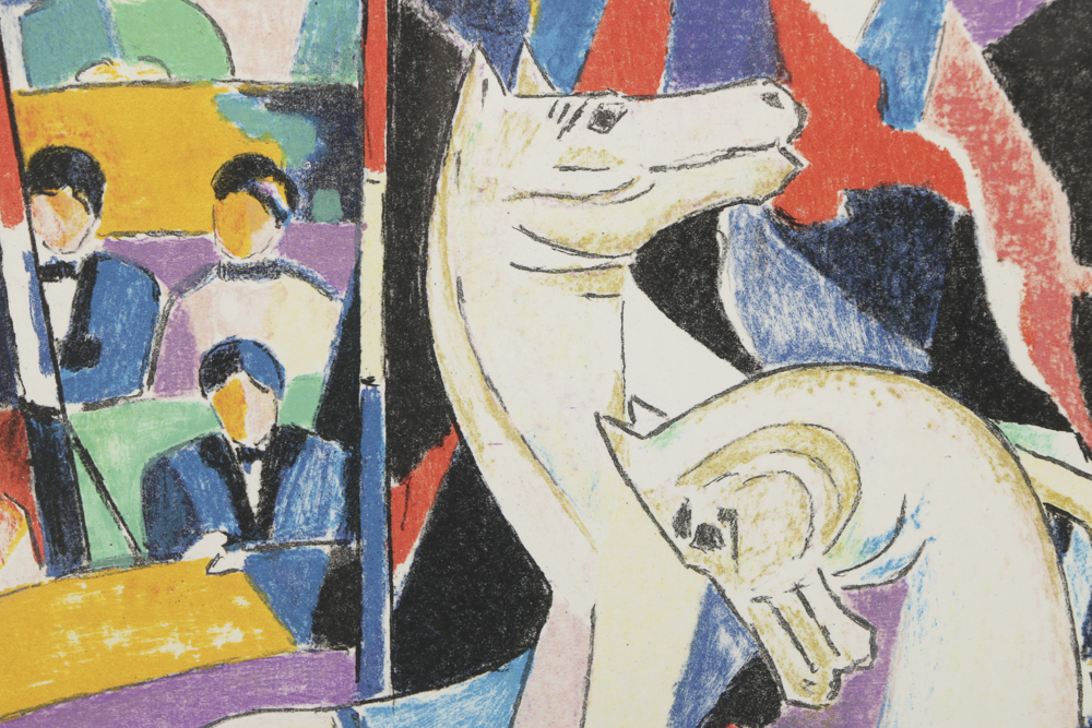 Arthur Lutenbacher Limited Edition Lithograph on Paper "Circus Ho