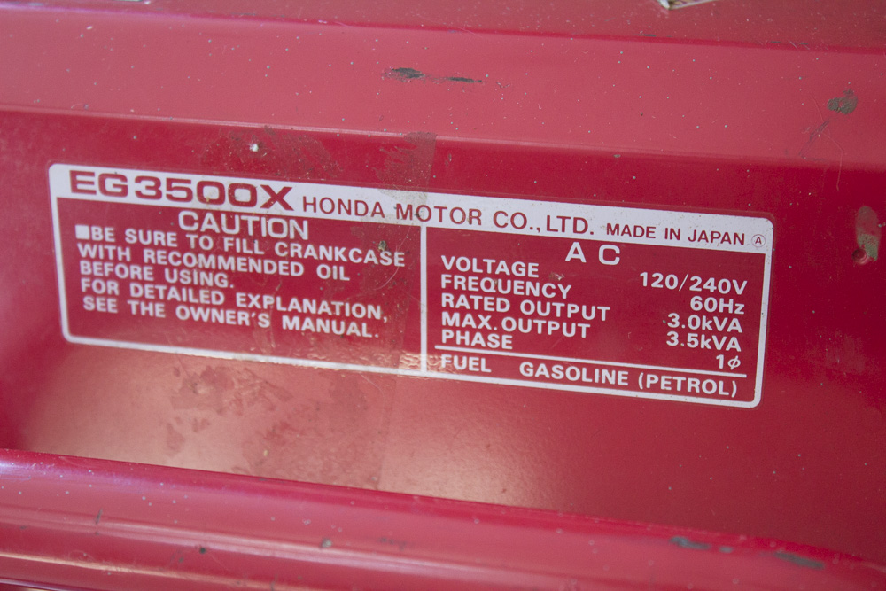 Honda EG3500X Generator