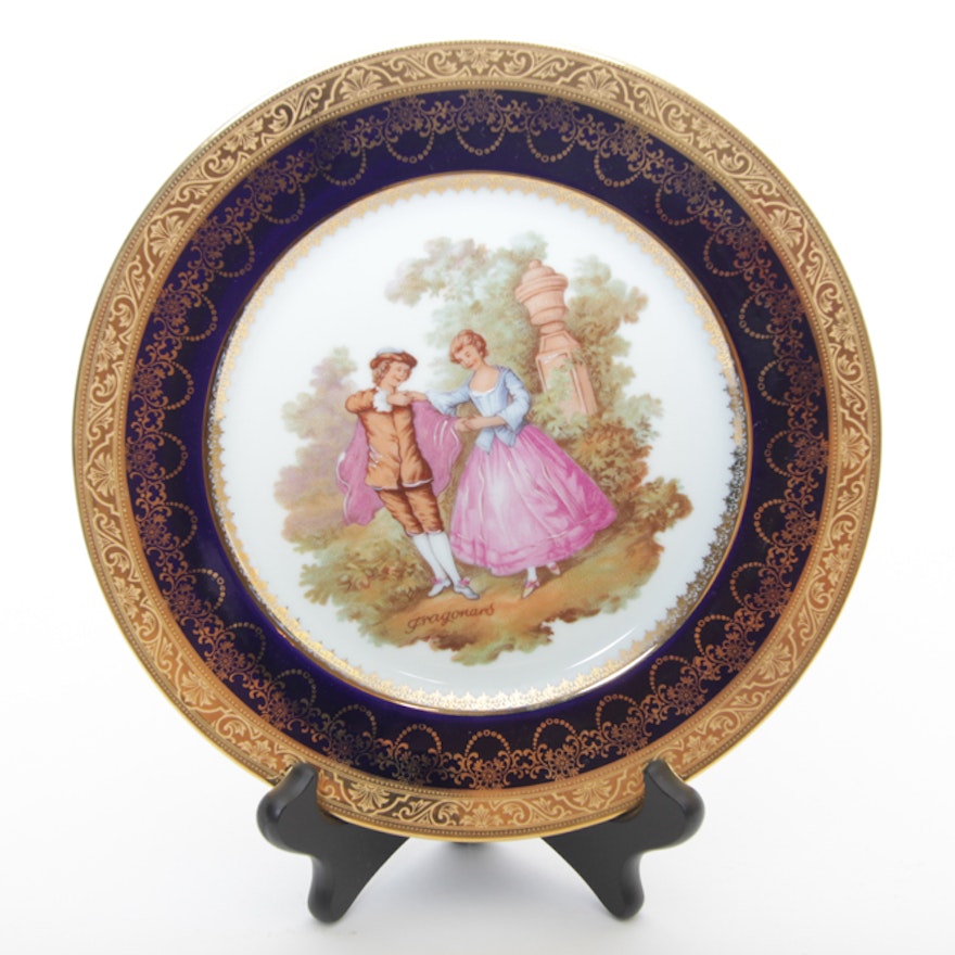 Limoges Fragonard Porcelain Plate