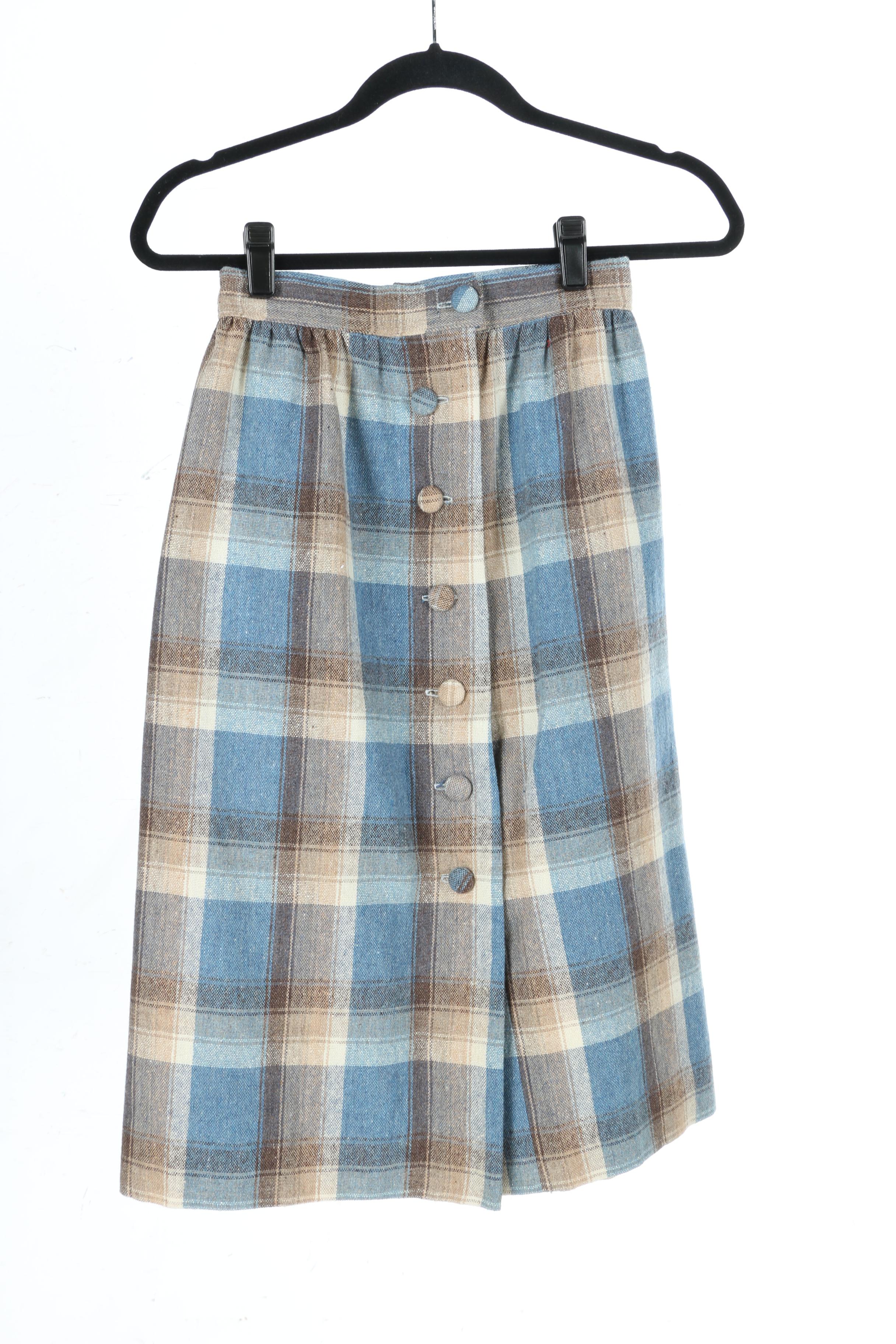 Three Vintage Wool Skirts