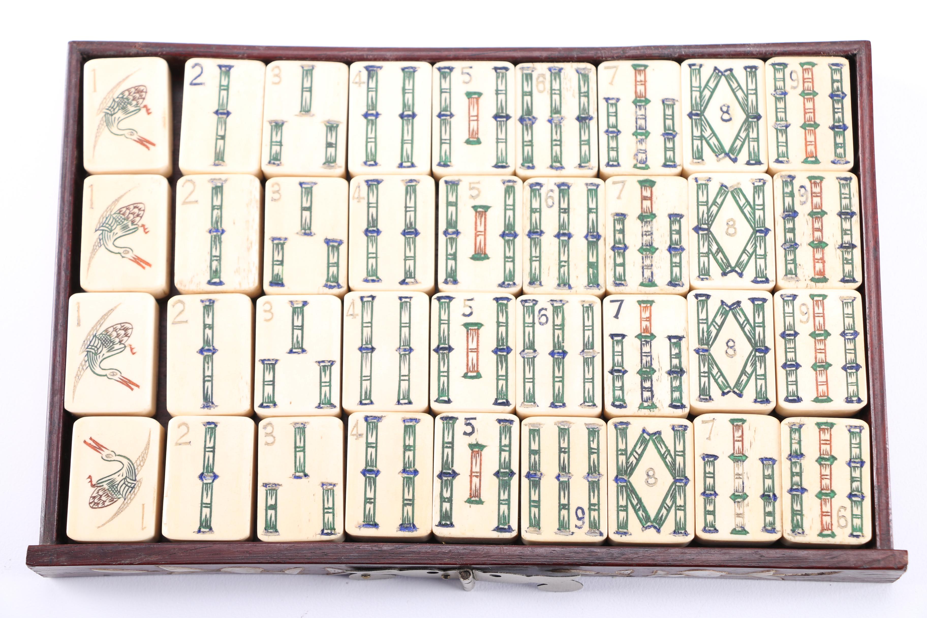 Vintage Mahjong Game Set