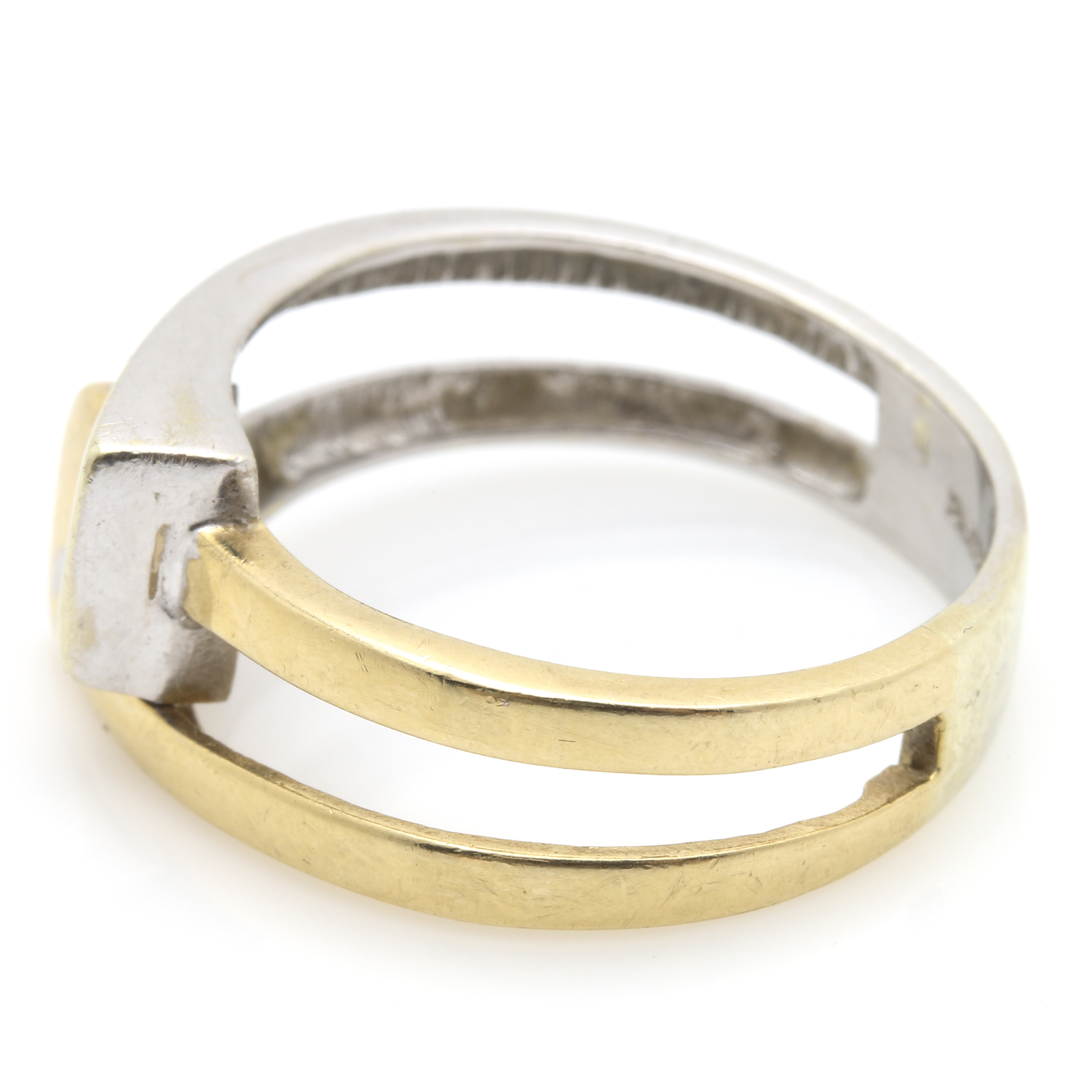 14K Two Tone Gold Ring