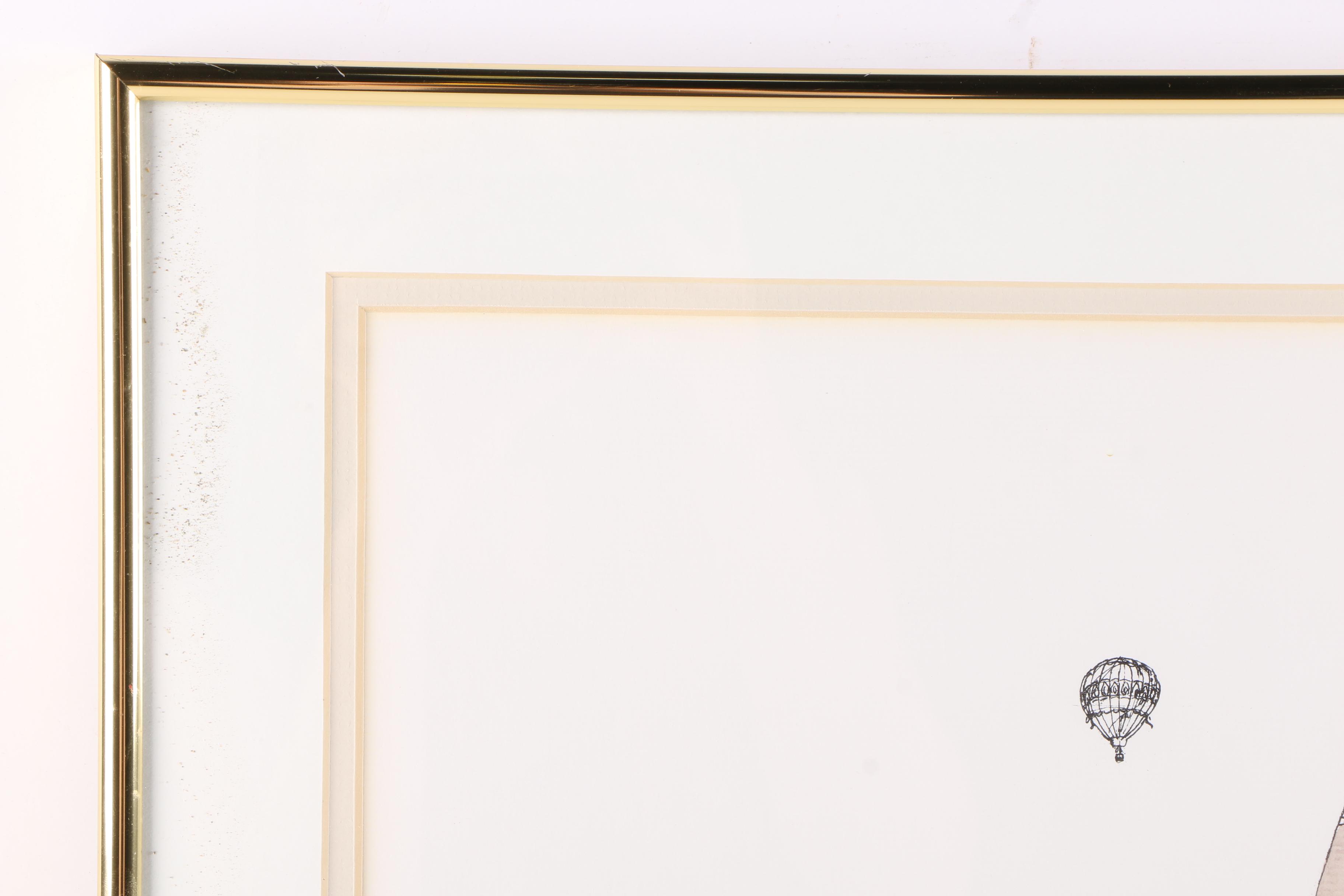 John Pils Hand-Colored Lithograph "Saint Louis"