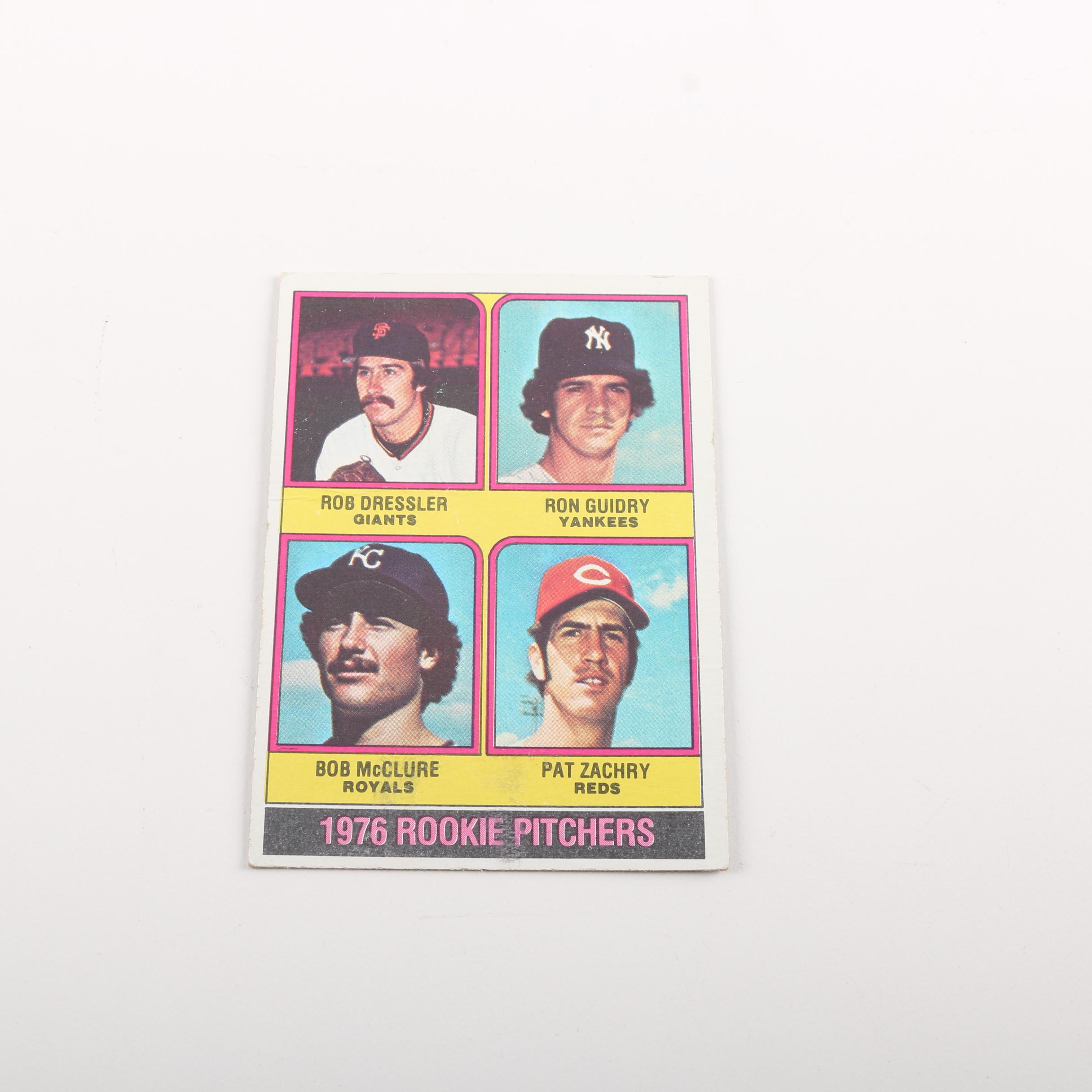 1976 Topps #599 Ron Guidry Rookie Card