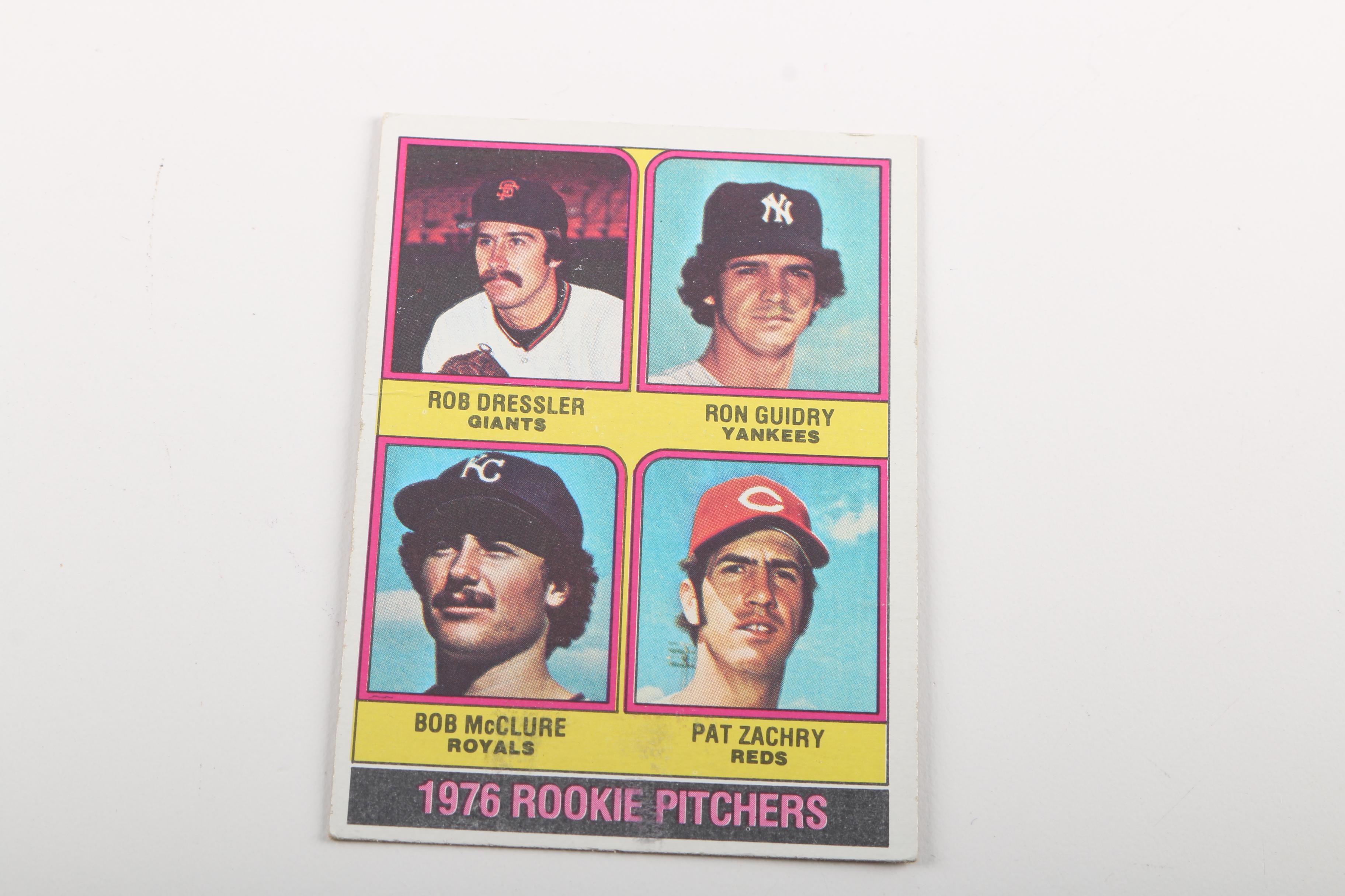 1976 Topps #599 Ron Guidry Rookie Card