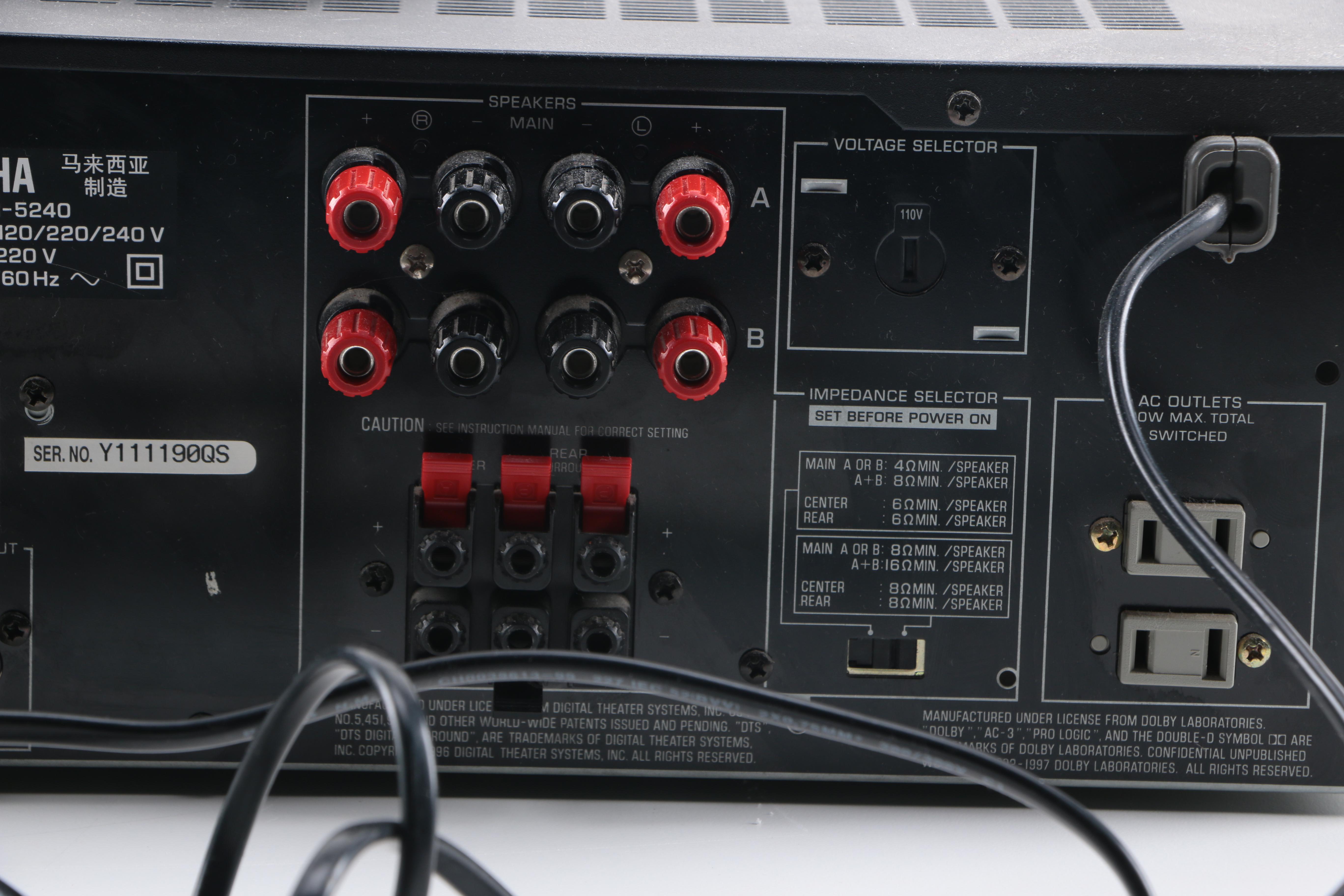 Yamaha Natural Sound AV Receiver