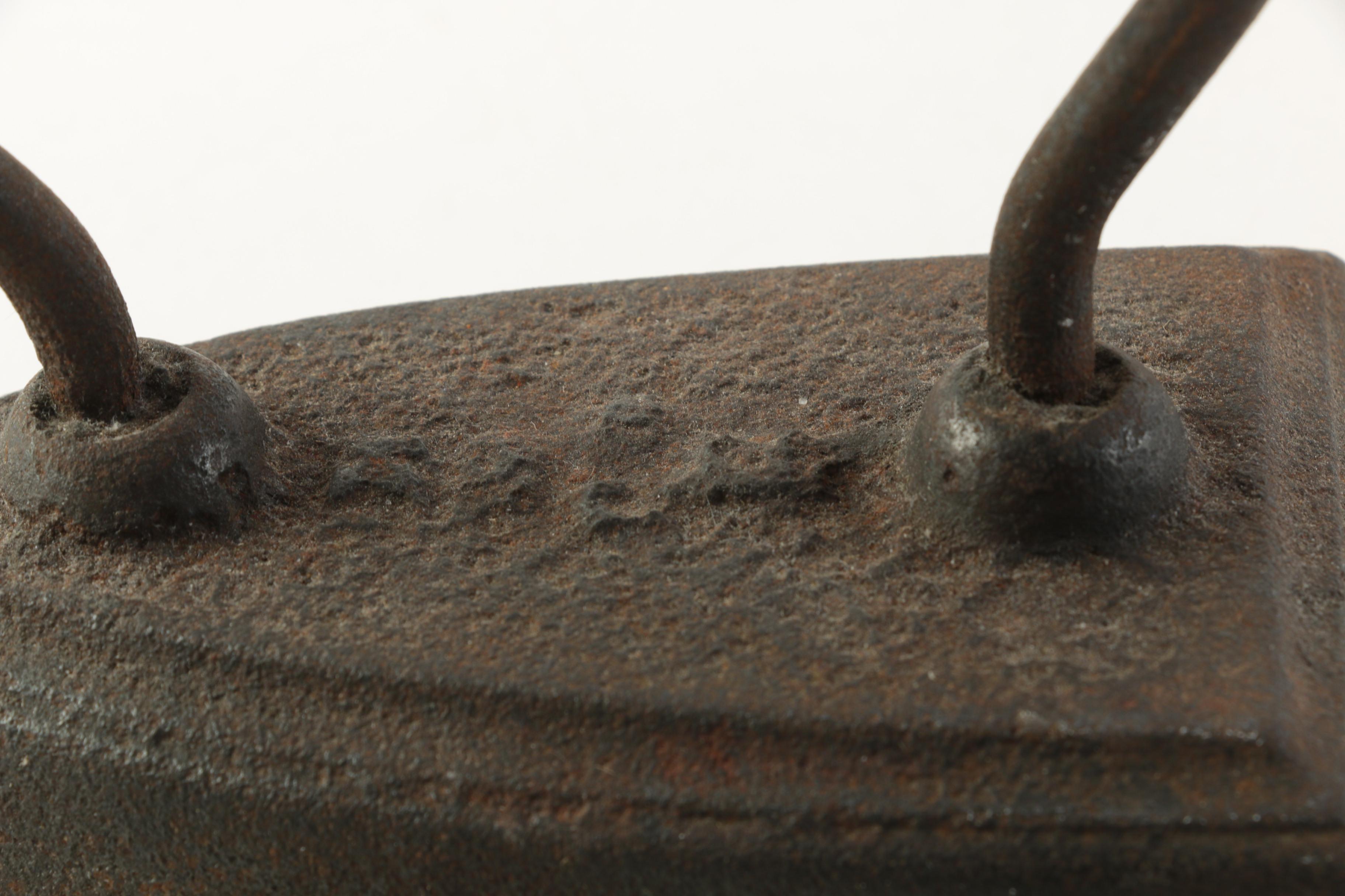 Vintage Metal Irons With Trivet Stands