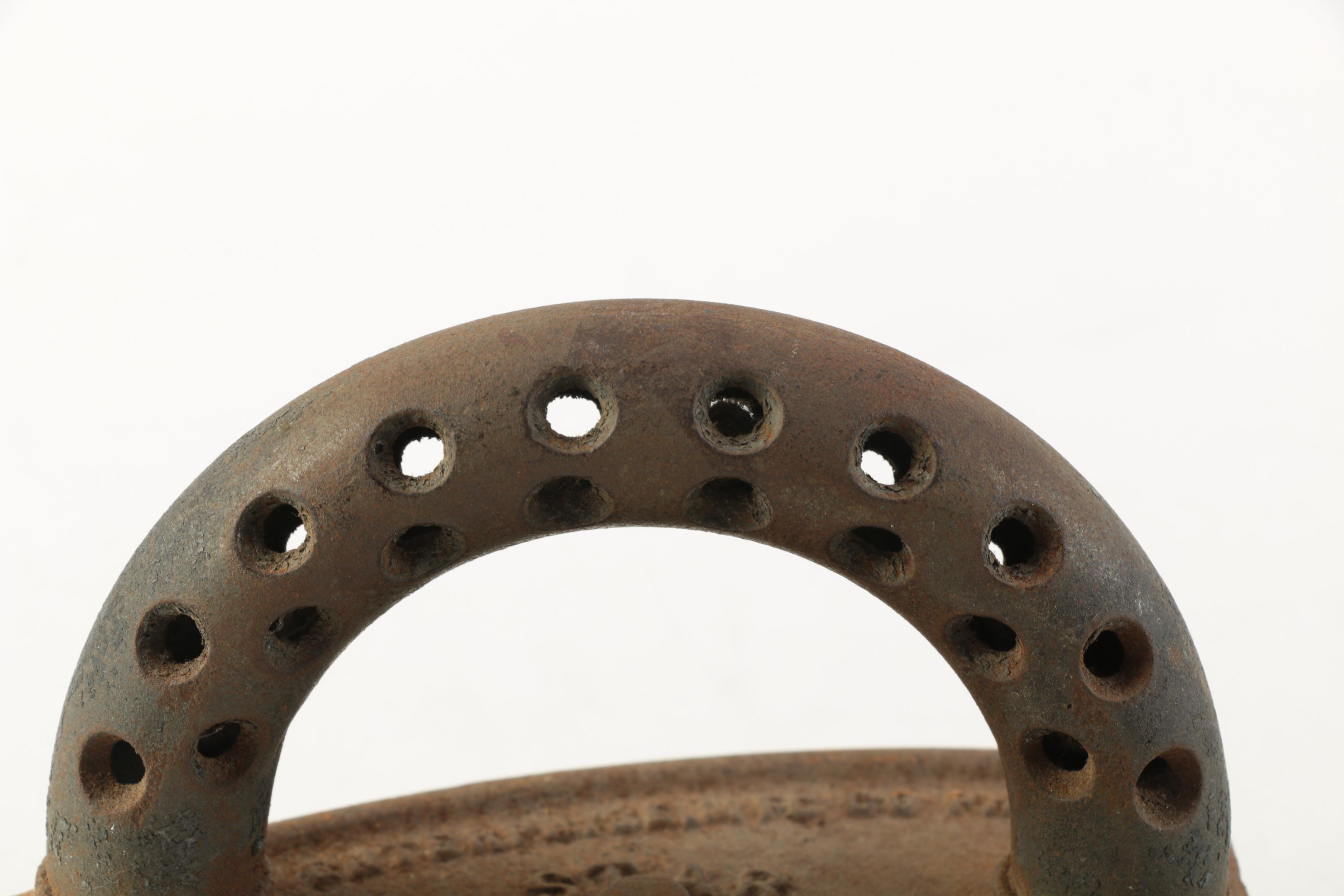 Vintage Metal Irons With Trivet Stands