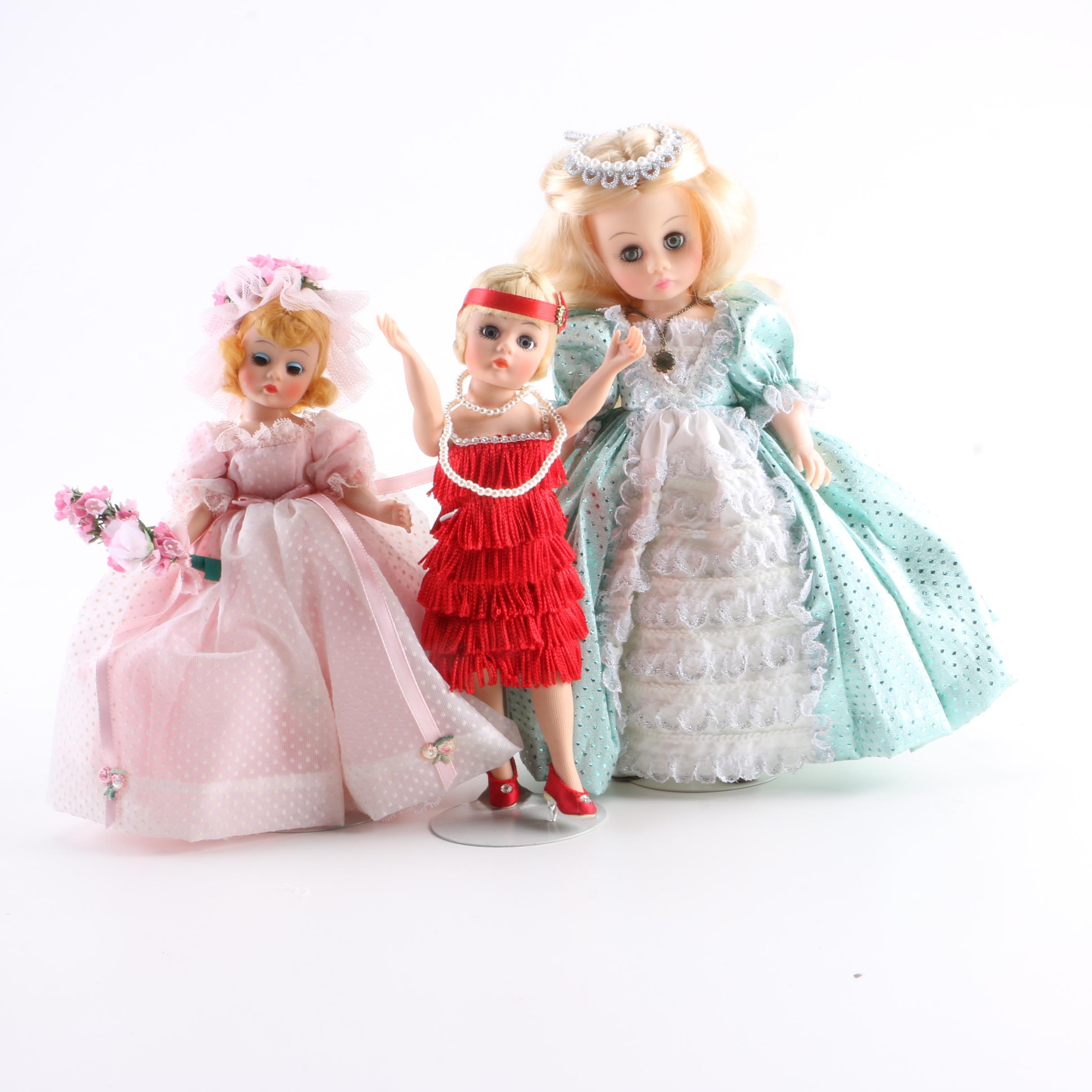 Circa 1990 Madame Alexander Dolls Featuring "Portrettes"