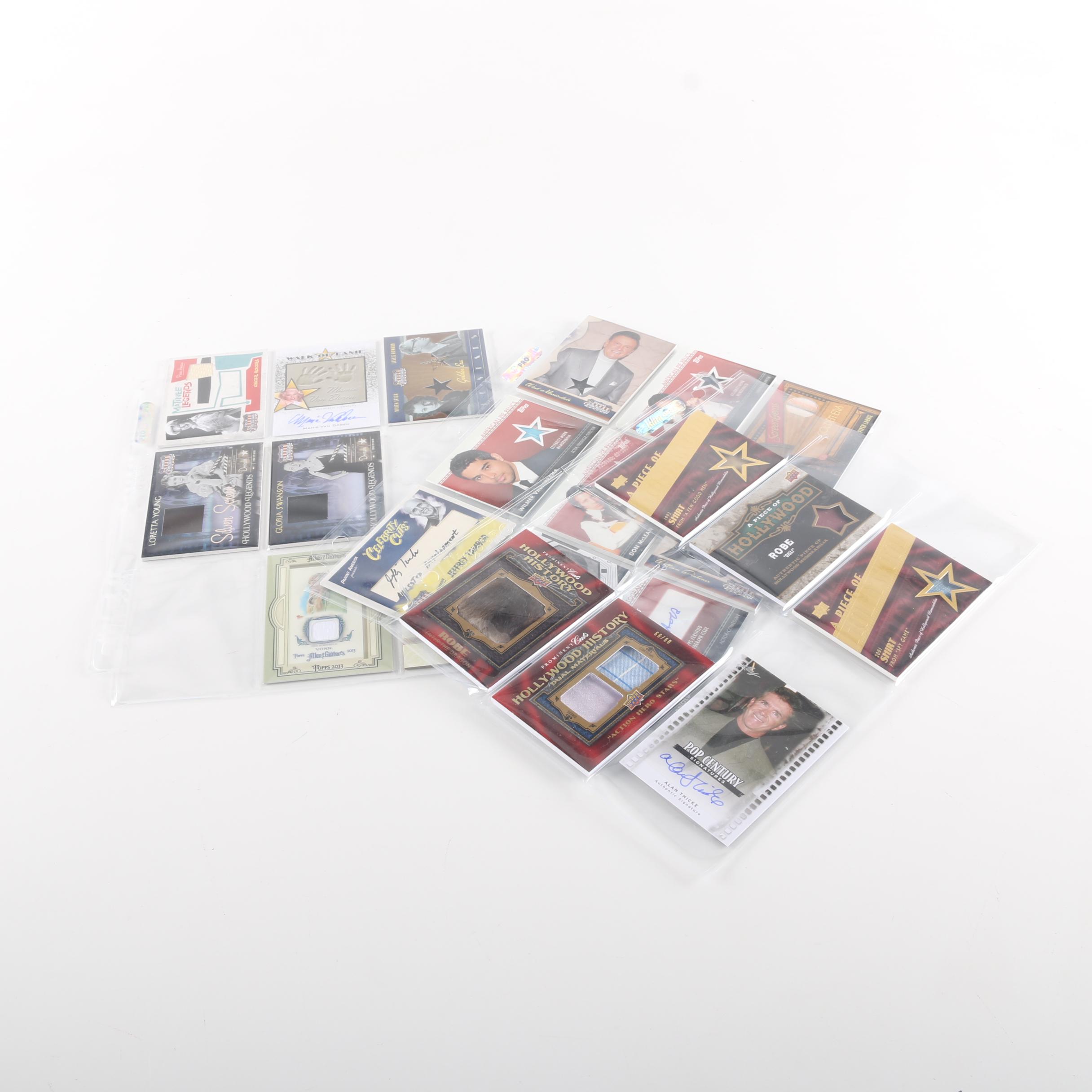 Collection of Donruss Signed Americana Celebrity and Athlete Cards