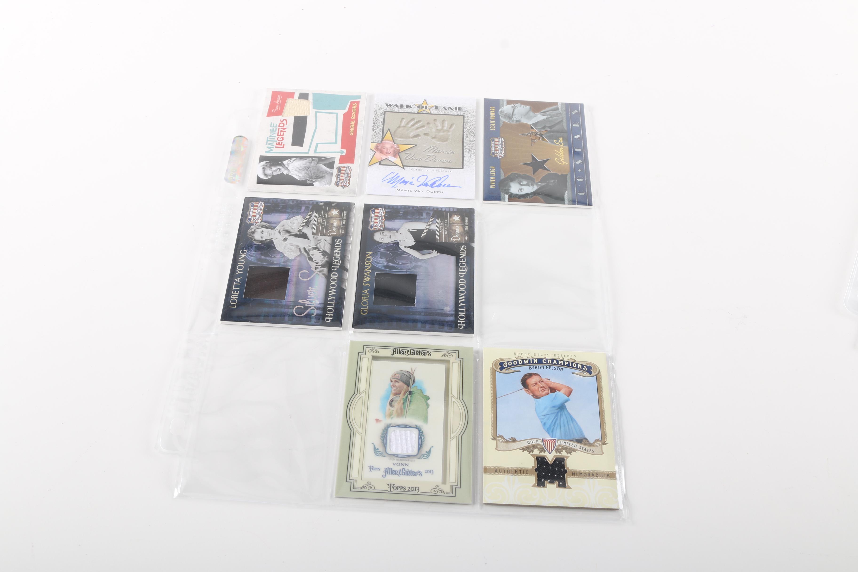 Collection of Donruss Signed Americana Celebrity and Athlete Cards