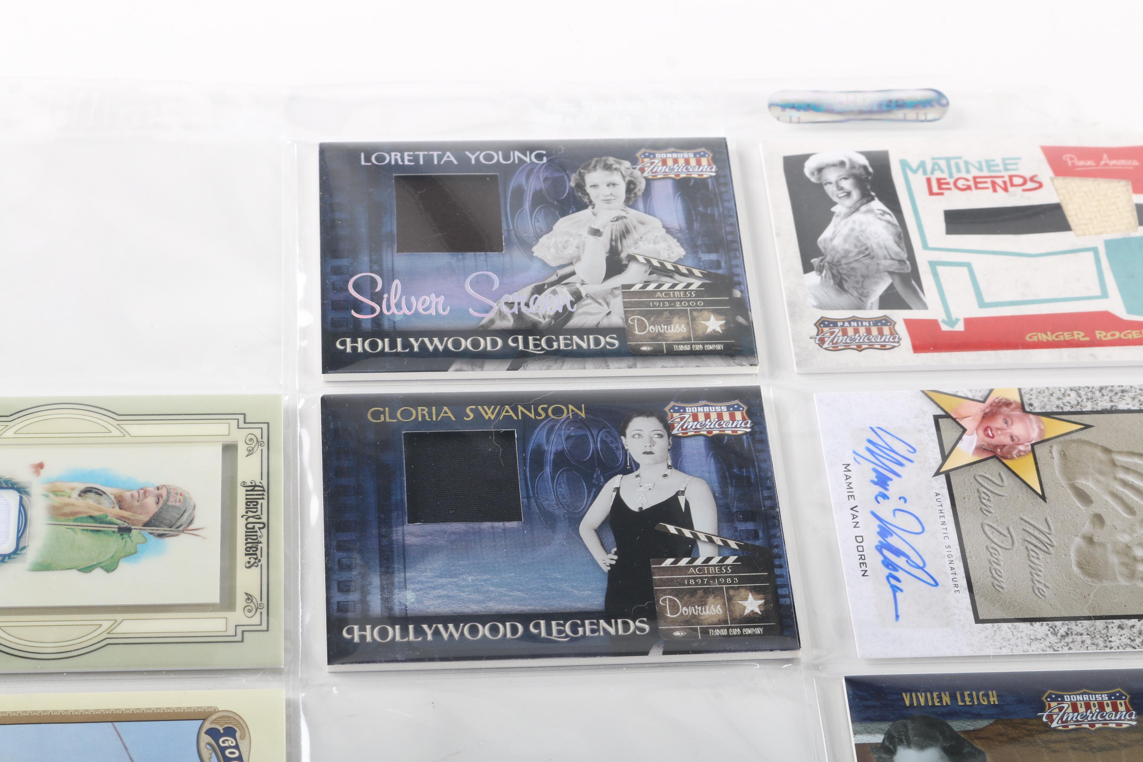 Collection of Donruss Signed Americana Celebrity and Athlete Cards