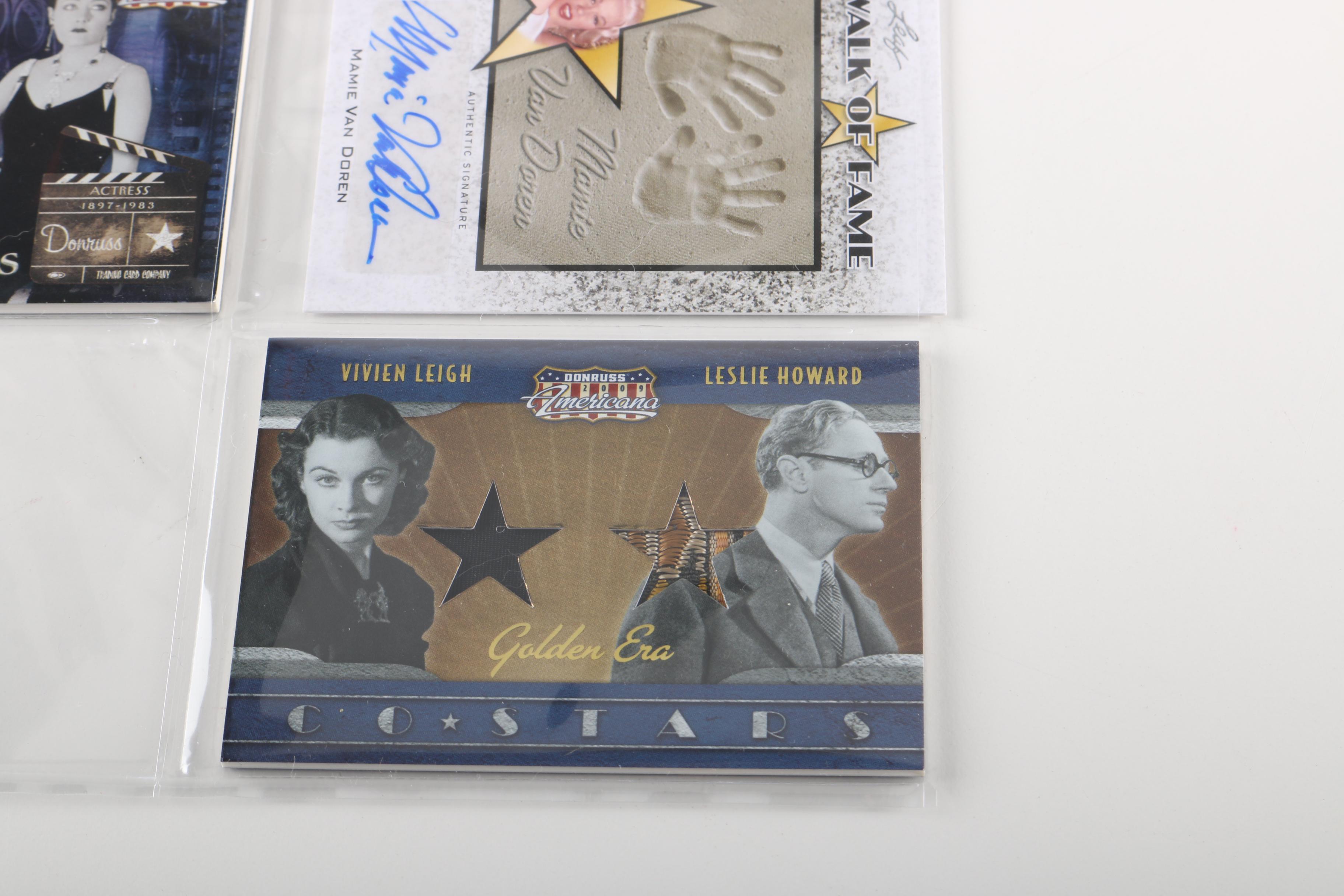 Collection of Donruss Signed Americana Celebrity and Athlete Cards