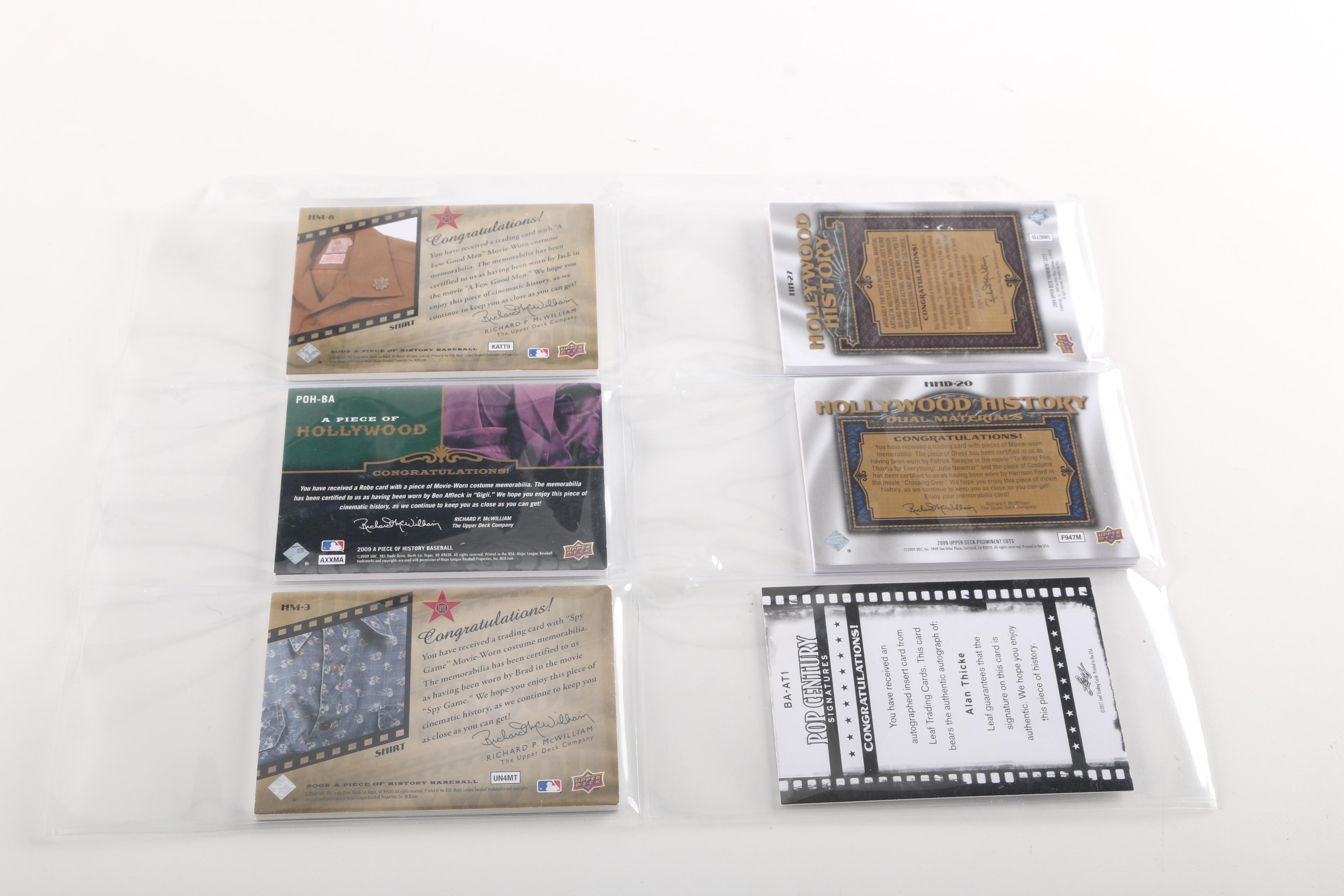 Collection of Donruss Signed Americana Celebrity and Athlete Cards