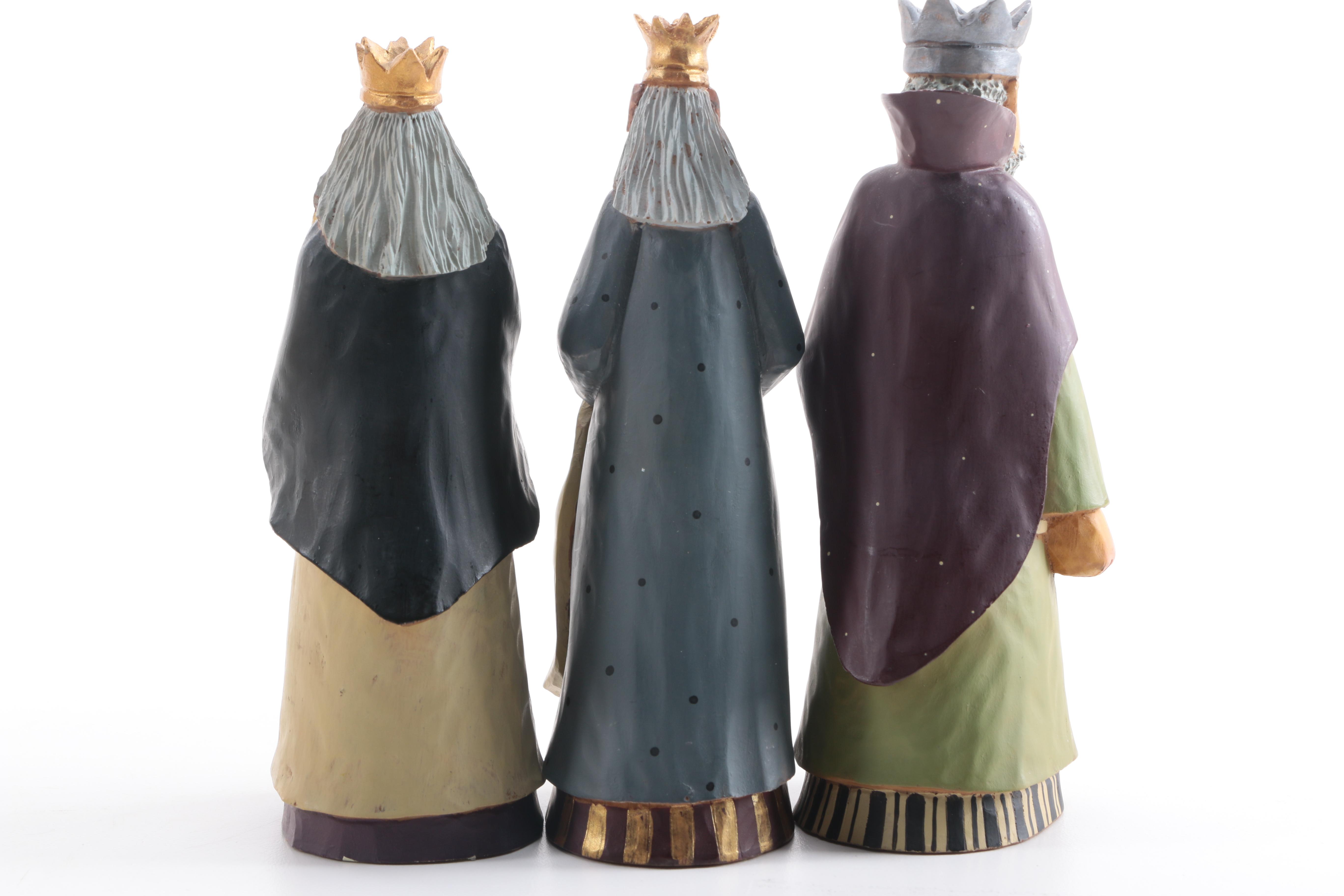 Williraye Studio "Nativity" and "Three Kings" Figurines